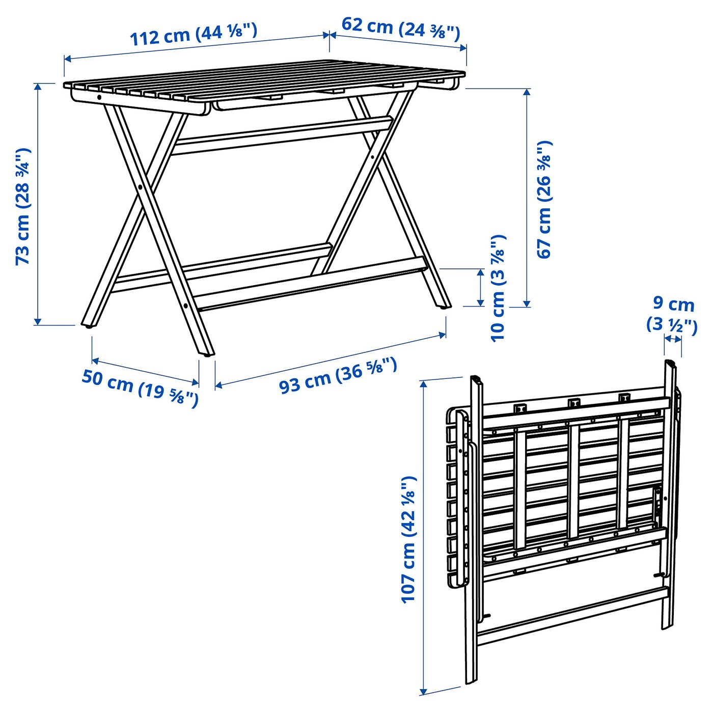 ASKHOLMEN Table, outdoor