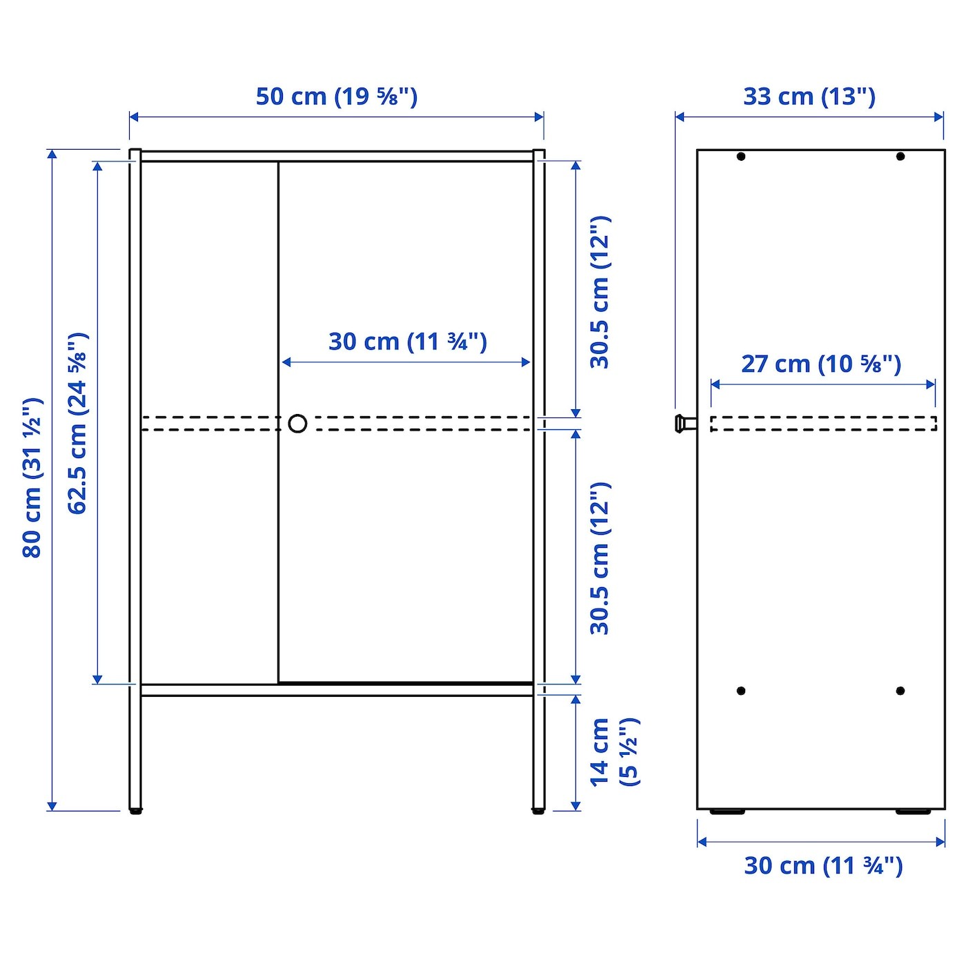 BAGGEBO Cabinet with door