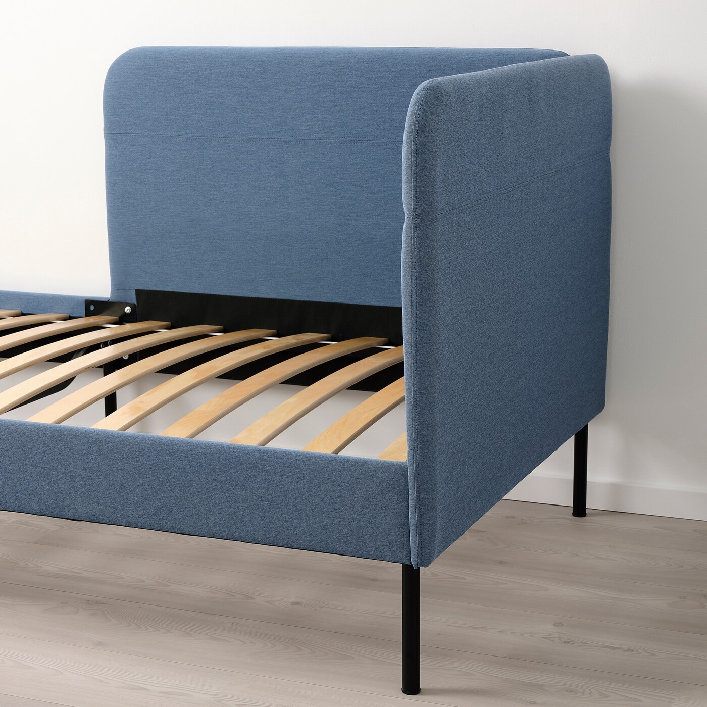 BLÅKULLEN Uph bed frame with corner headboard