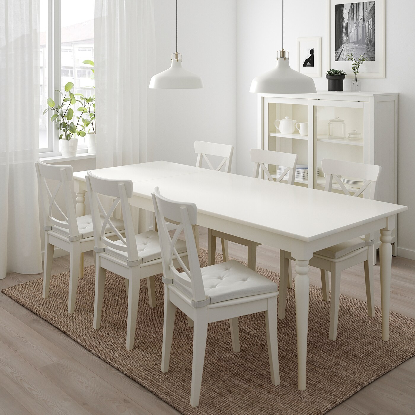 INGATORP / INGOLF Table and 6 chairs