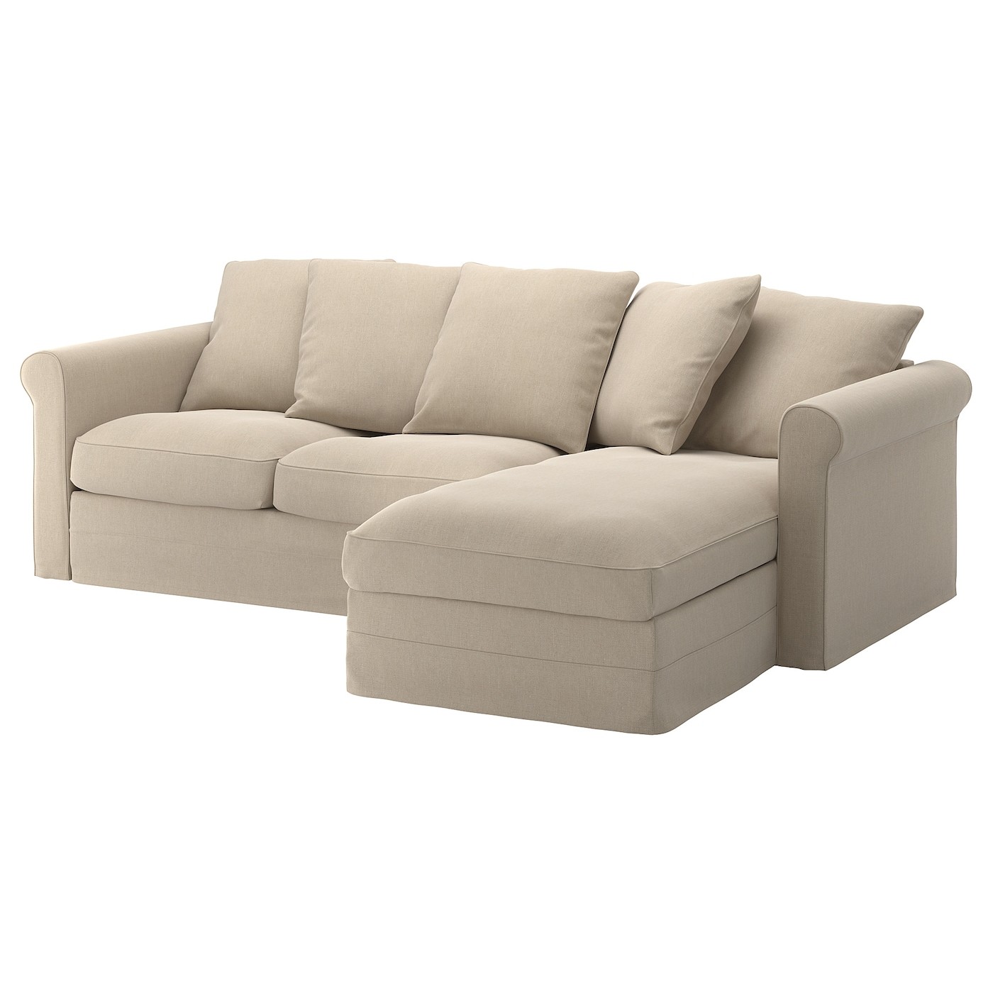 GRÖNLID 3-seat sofa with chaise longue