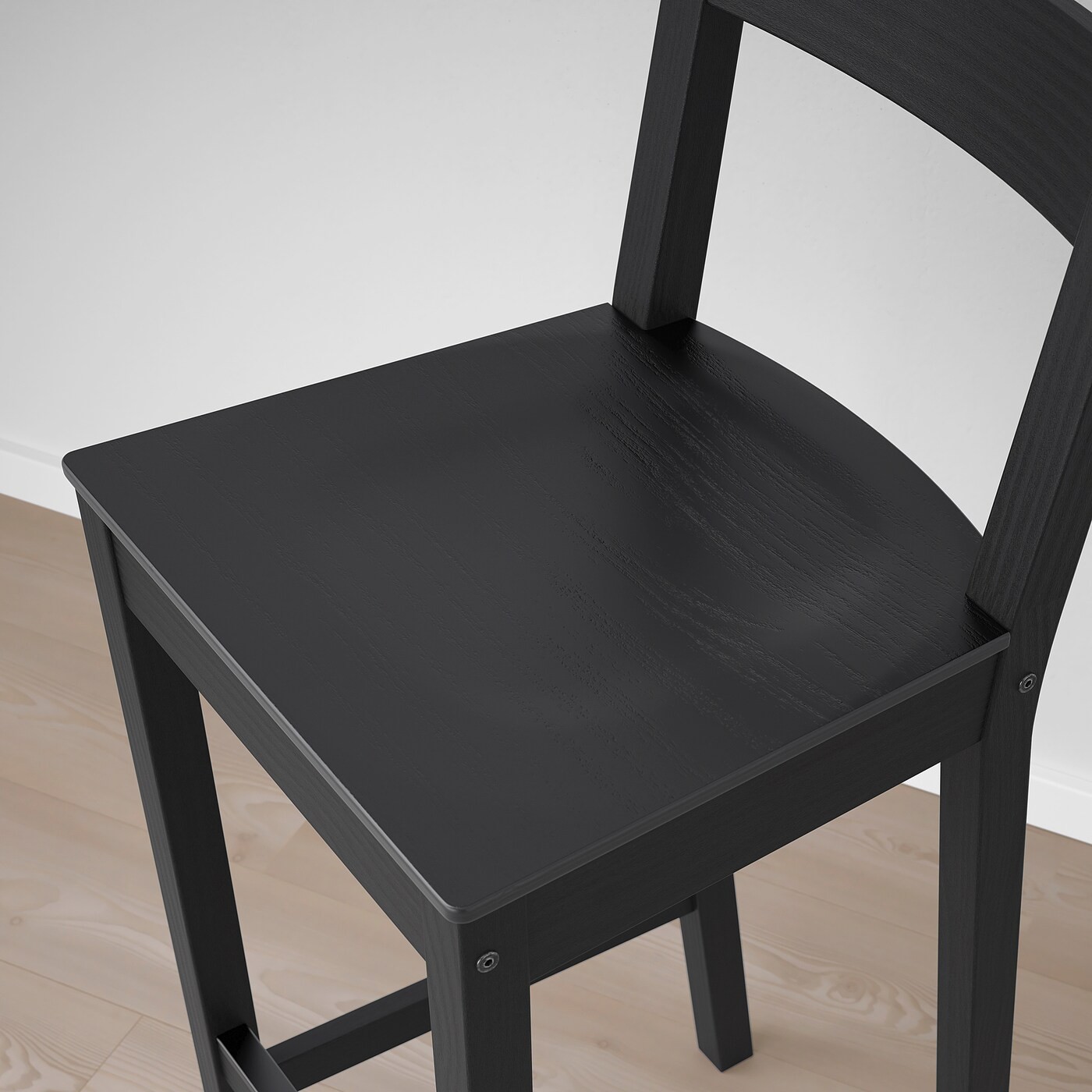 NORDVIKEN Bar stool with backrest