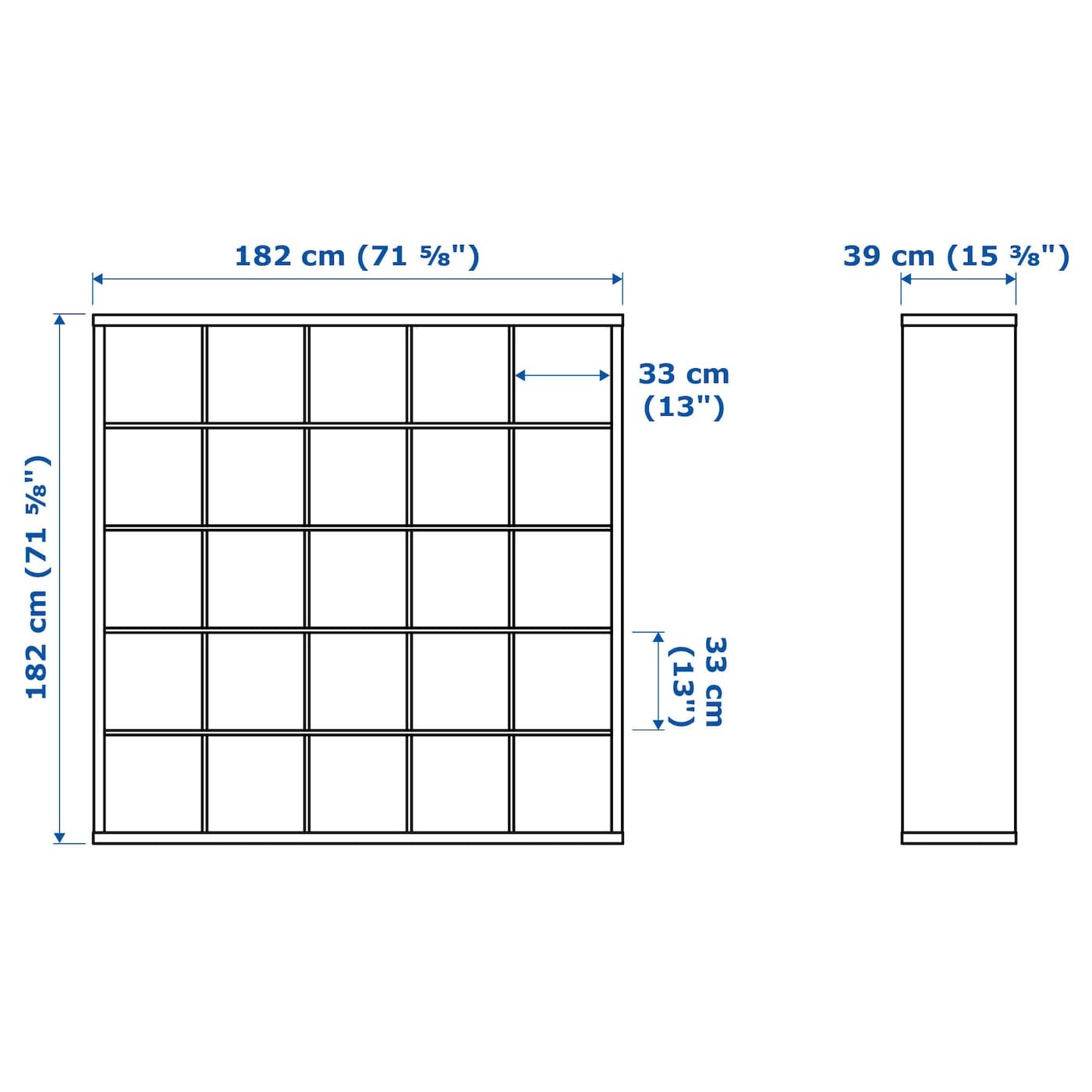 KALLAX Shelving unit with 10 inserts