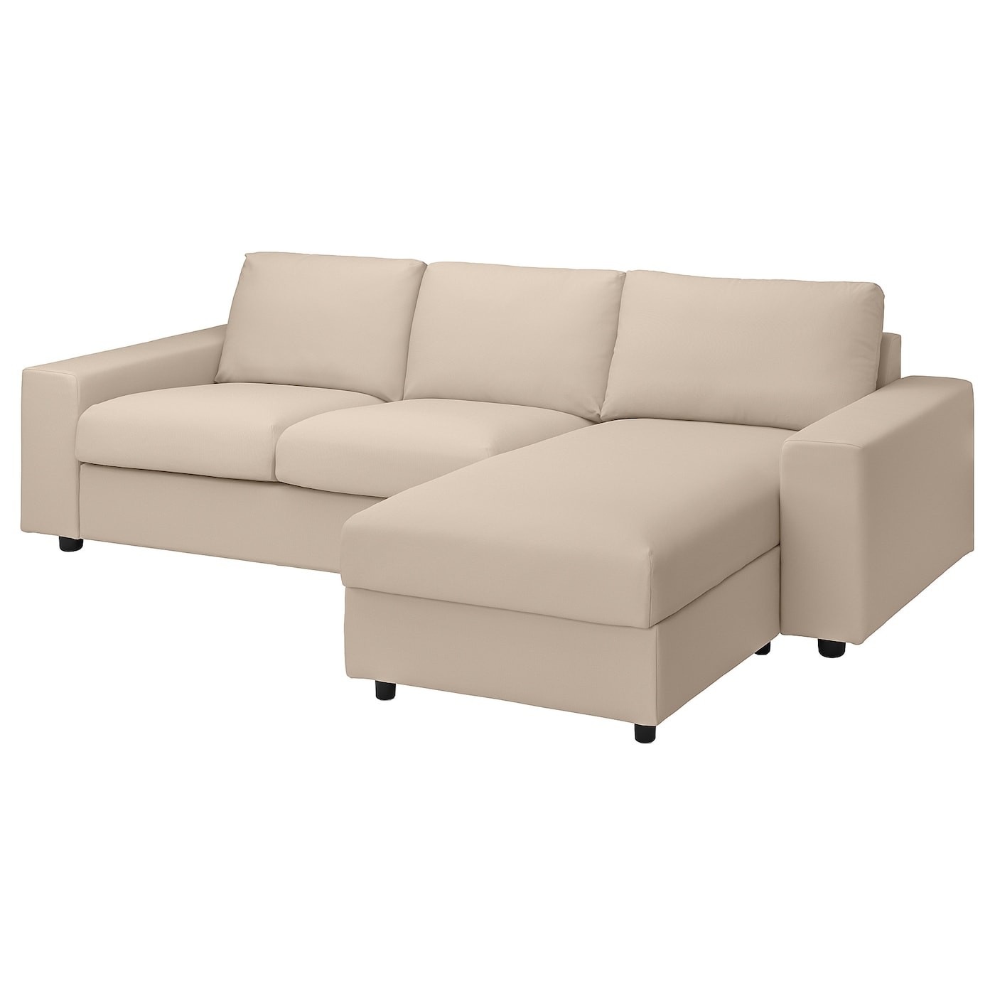 VIMLE Cover 3-seat sofa w chaise longue