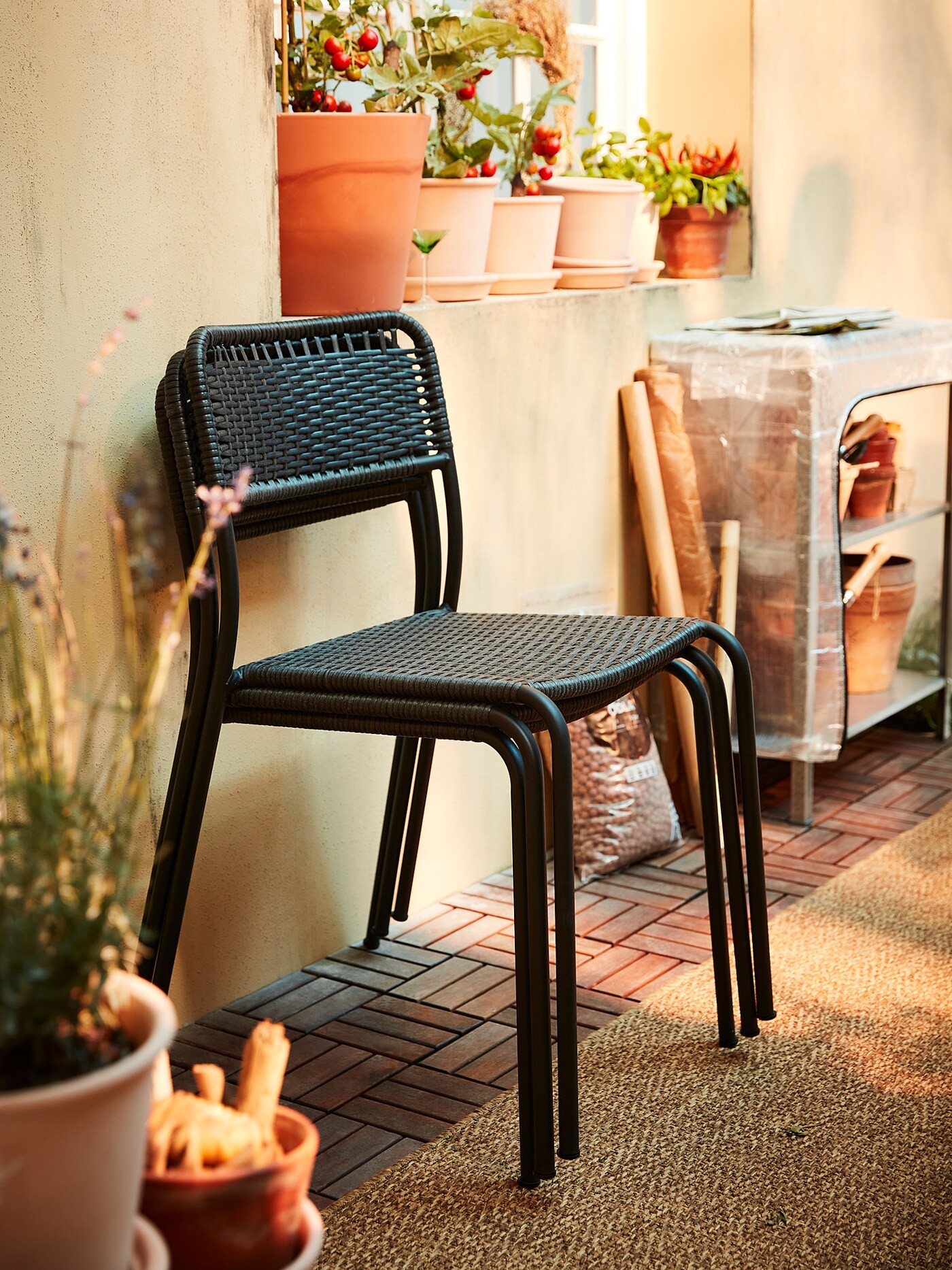 VIHOLMEN Table+4 chairs, outdoor