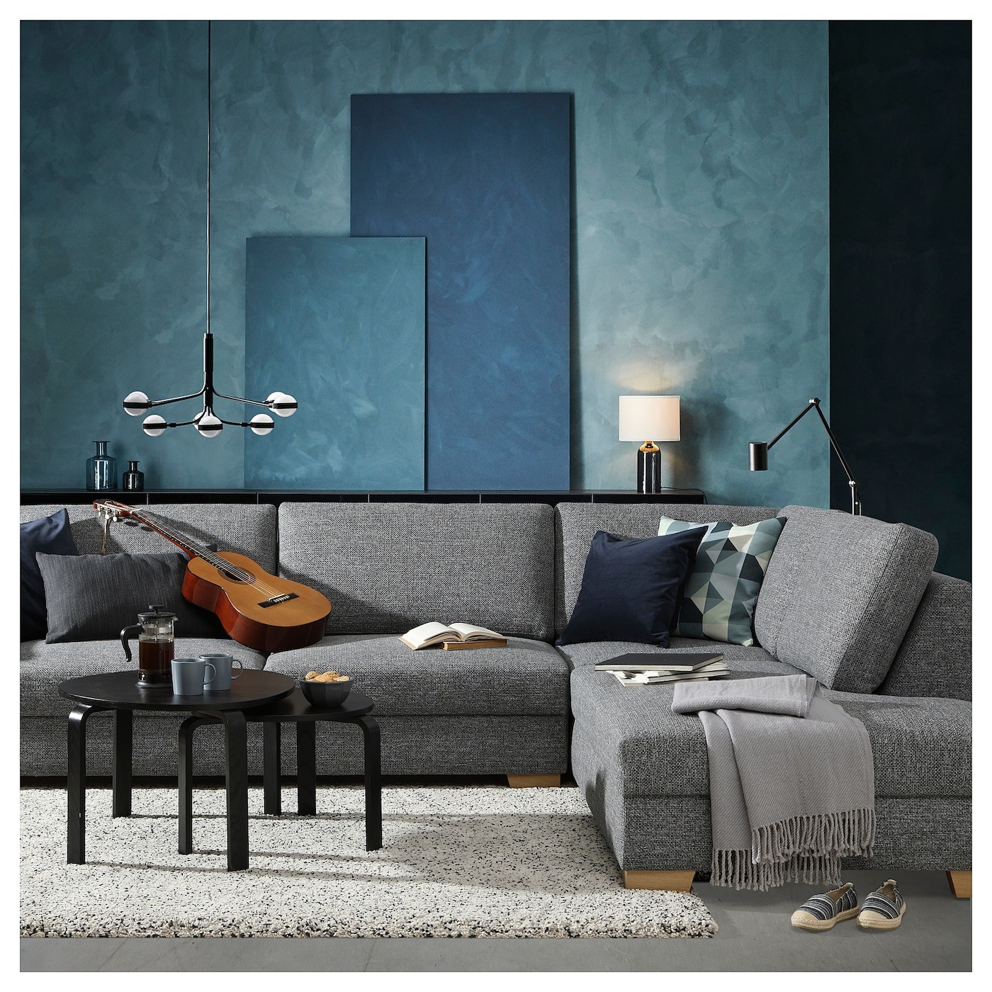 SÖRVALLEN Corner sofa, 5-seat