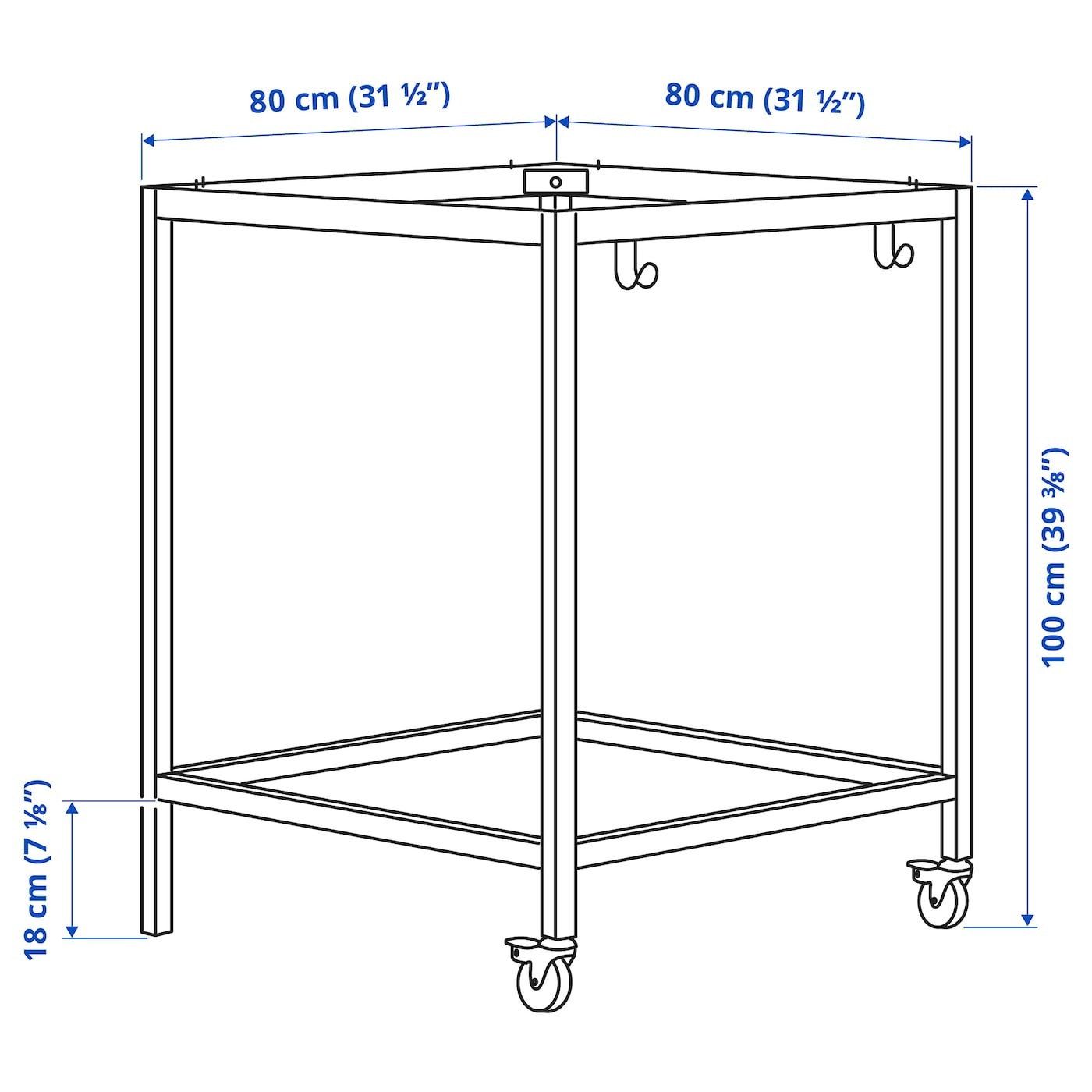 TROTTEN Underframe for table top