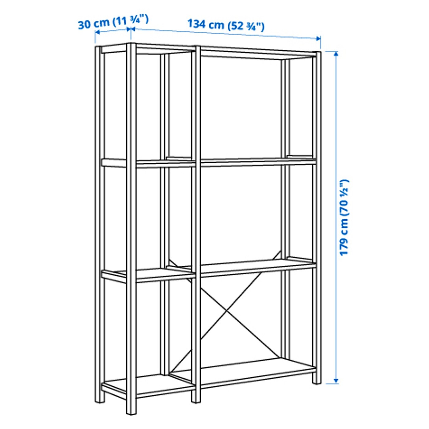 IVAR 2 sections/shelves