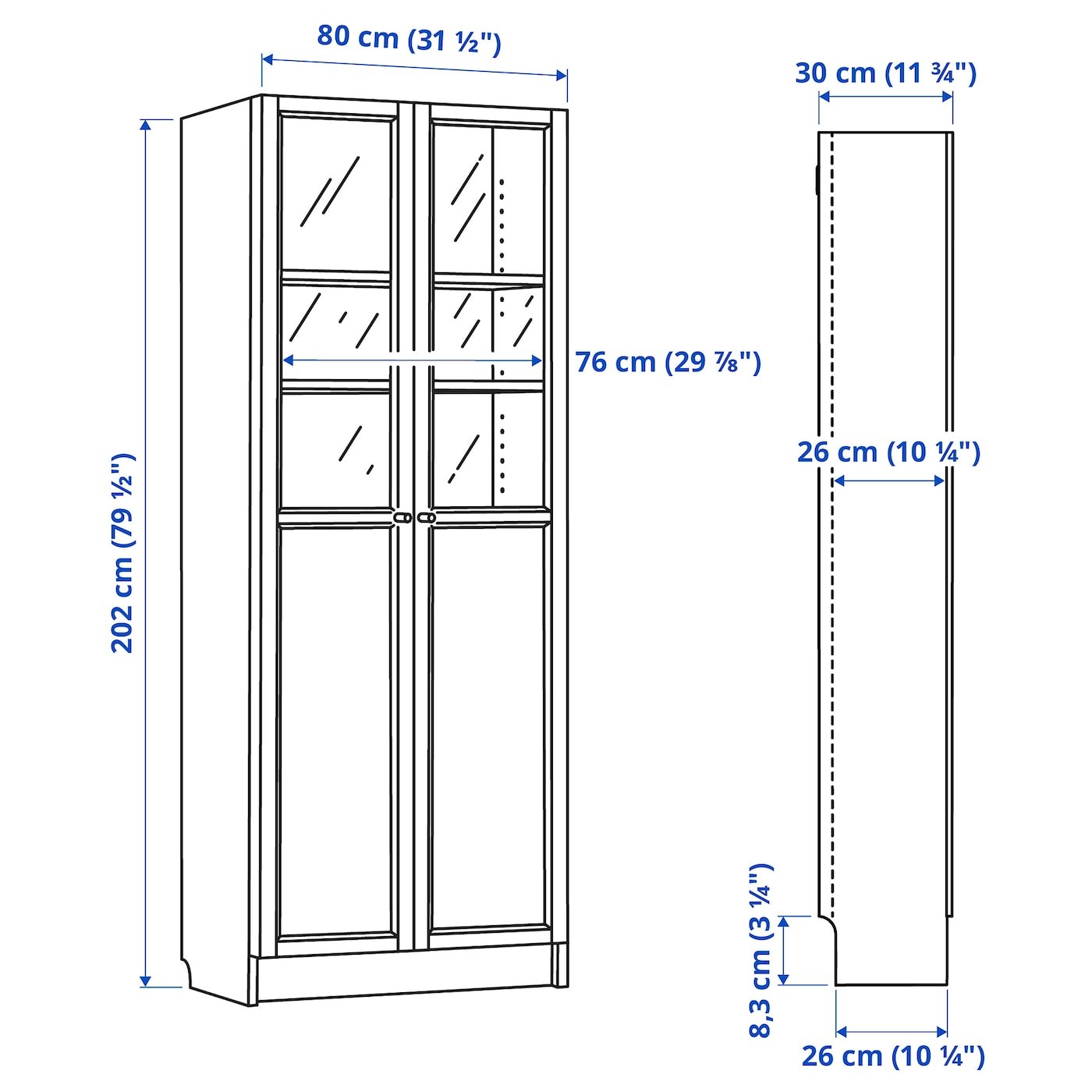 MALM/MILLBERGET / BILLY/OXBERG Desk and storage combination