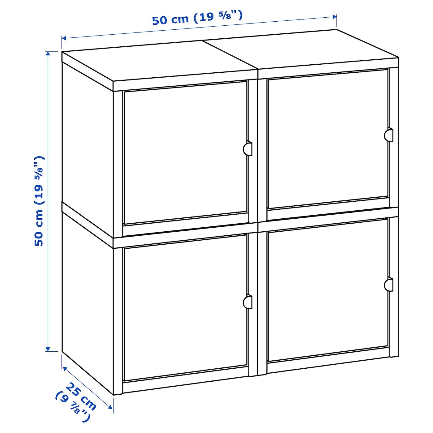 LIXHULT Wall-mounted cabinet combination