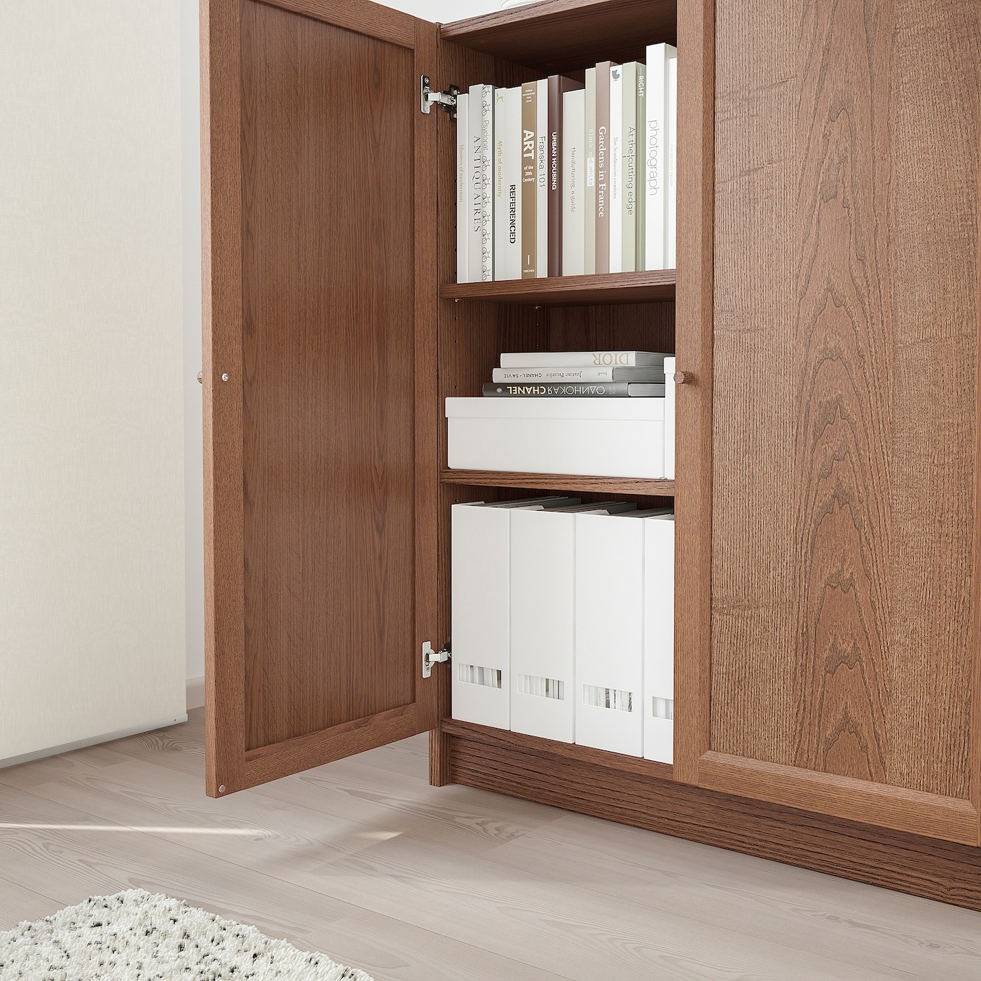 BILLY / OXBERG Bookcase with doors