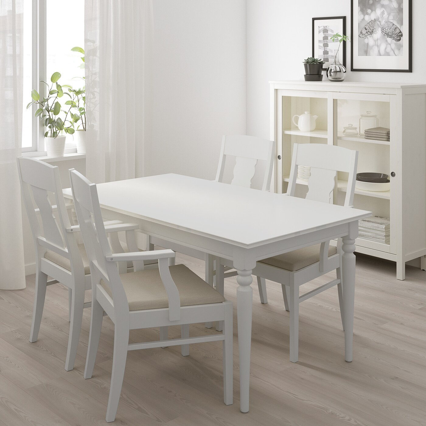 INGATORP / INGATORP Table and 4 chairs