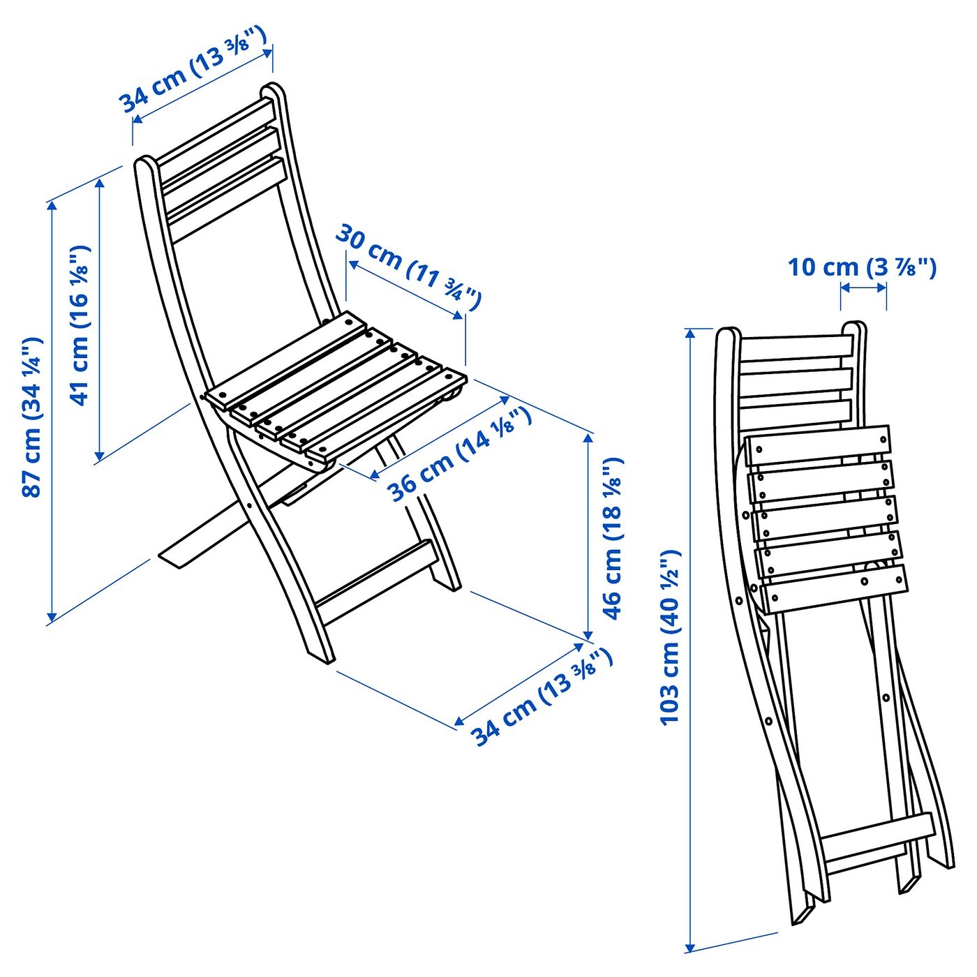 ASKHOLMEN Chair, outdoor