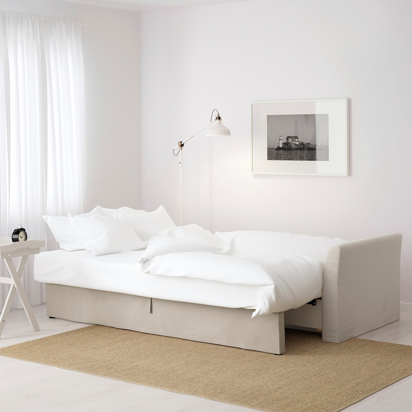 HOLMSUND Three-seat sofa-bed