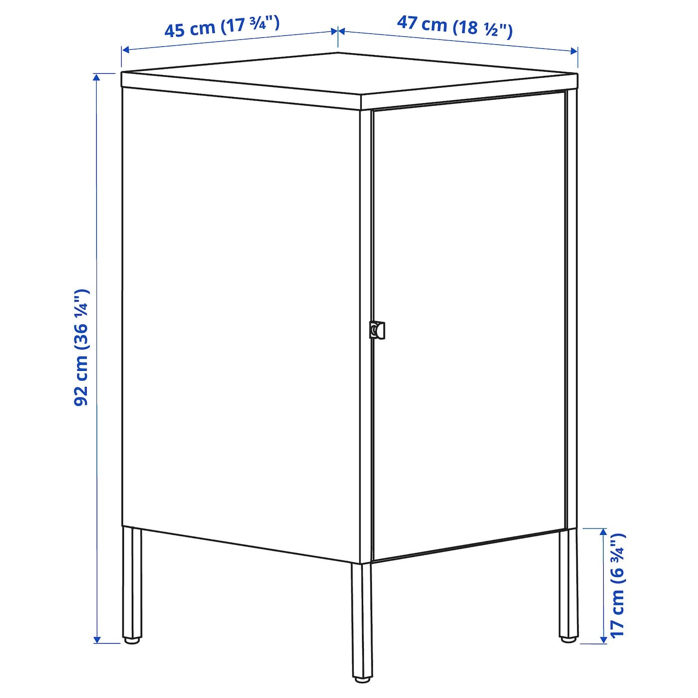 HÄLLAN Storage combination with doors