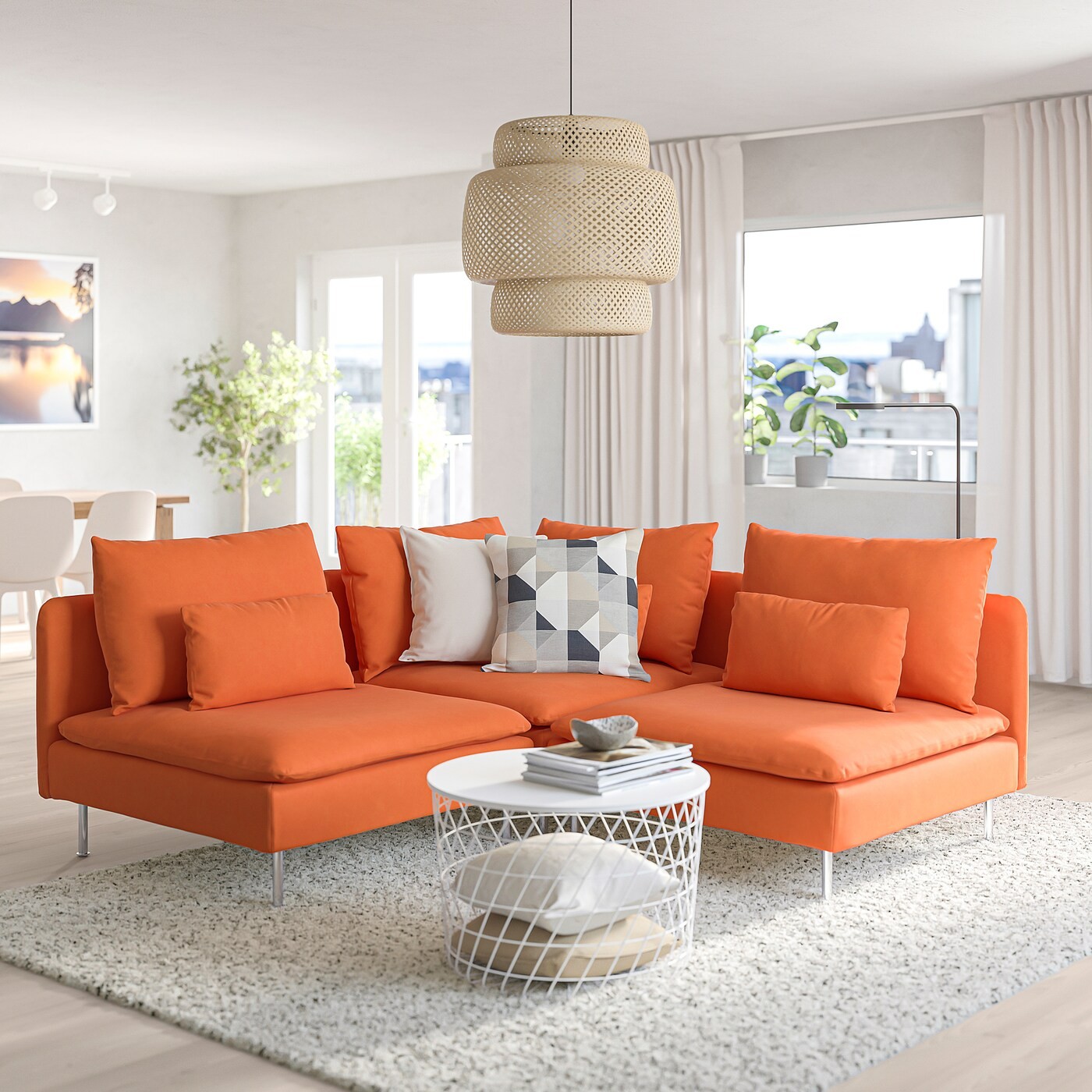 SÖDERHAMN Corner sofa, 3-seat