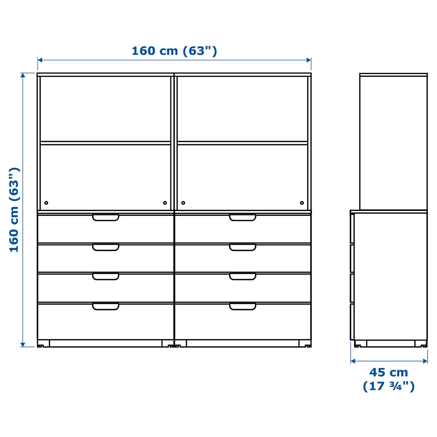 GALANT Storage combination with drawers