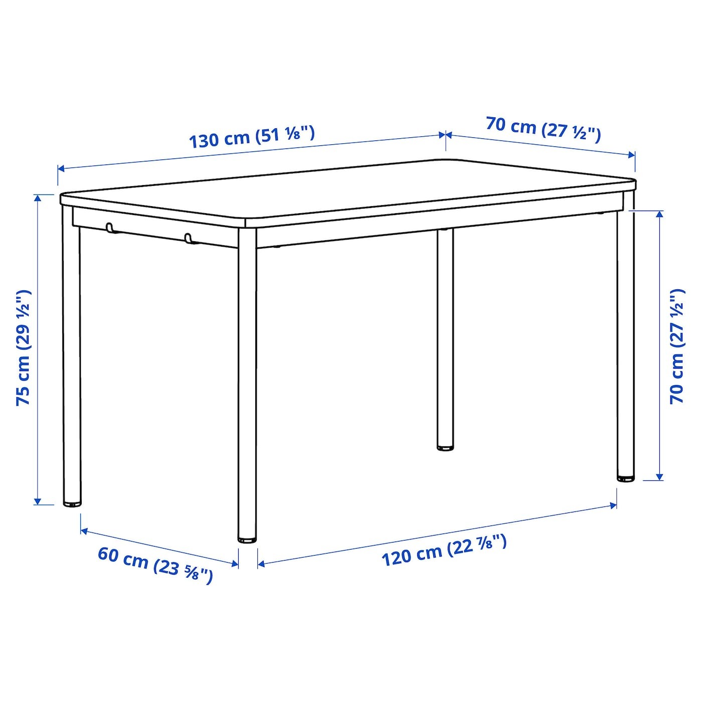 TOMMARYD / YNGVAR Table and 4 chairs