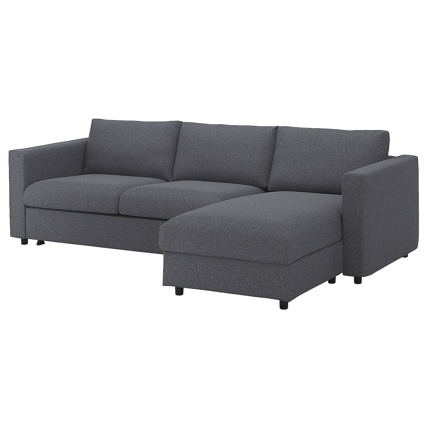 VIMLE Cover 3-seat sofa-bed w chaise lng