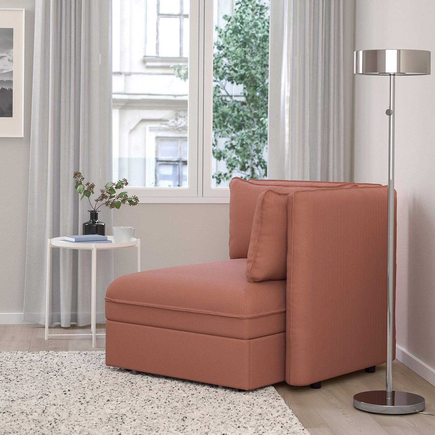 VALLENTUNA Sofa-bed module with backrests