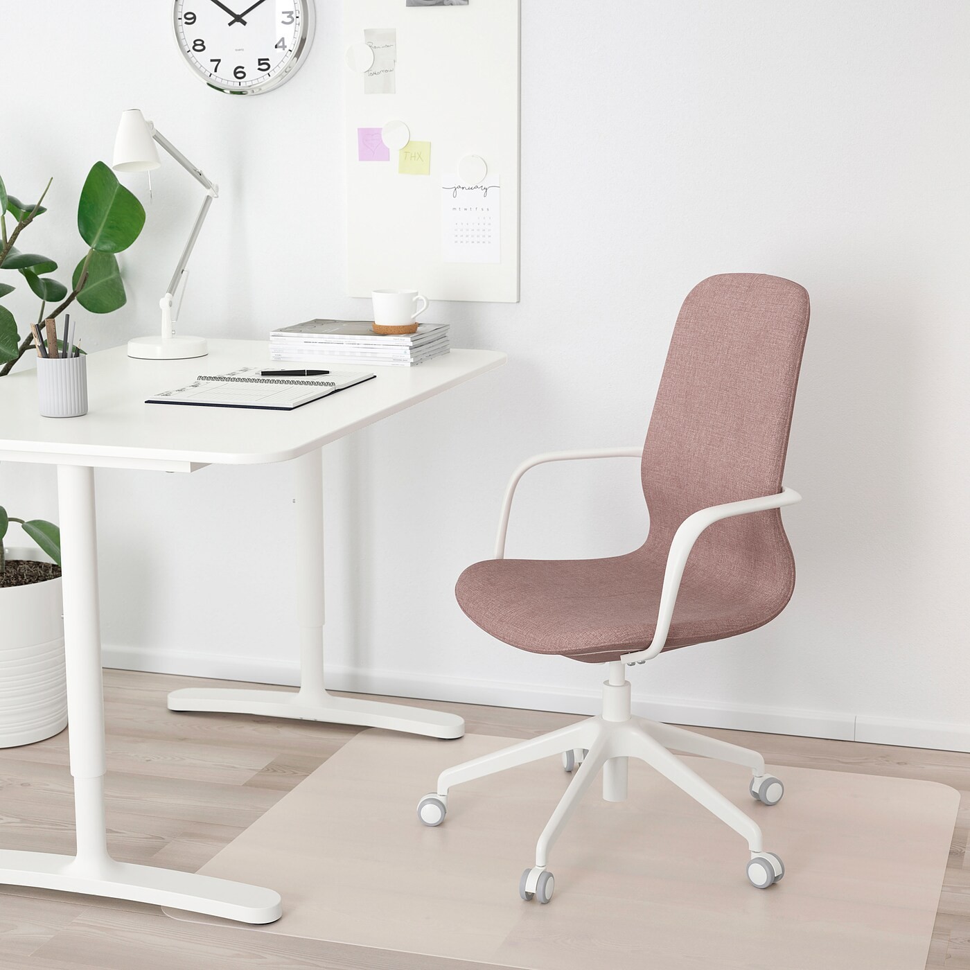 LÅNGFJÄLL Office chair with armrests