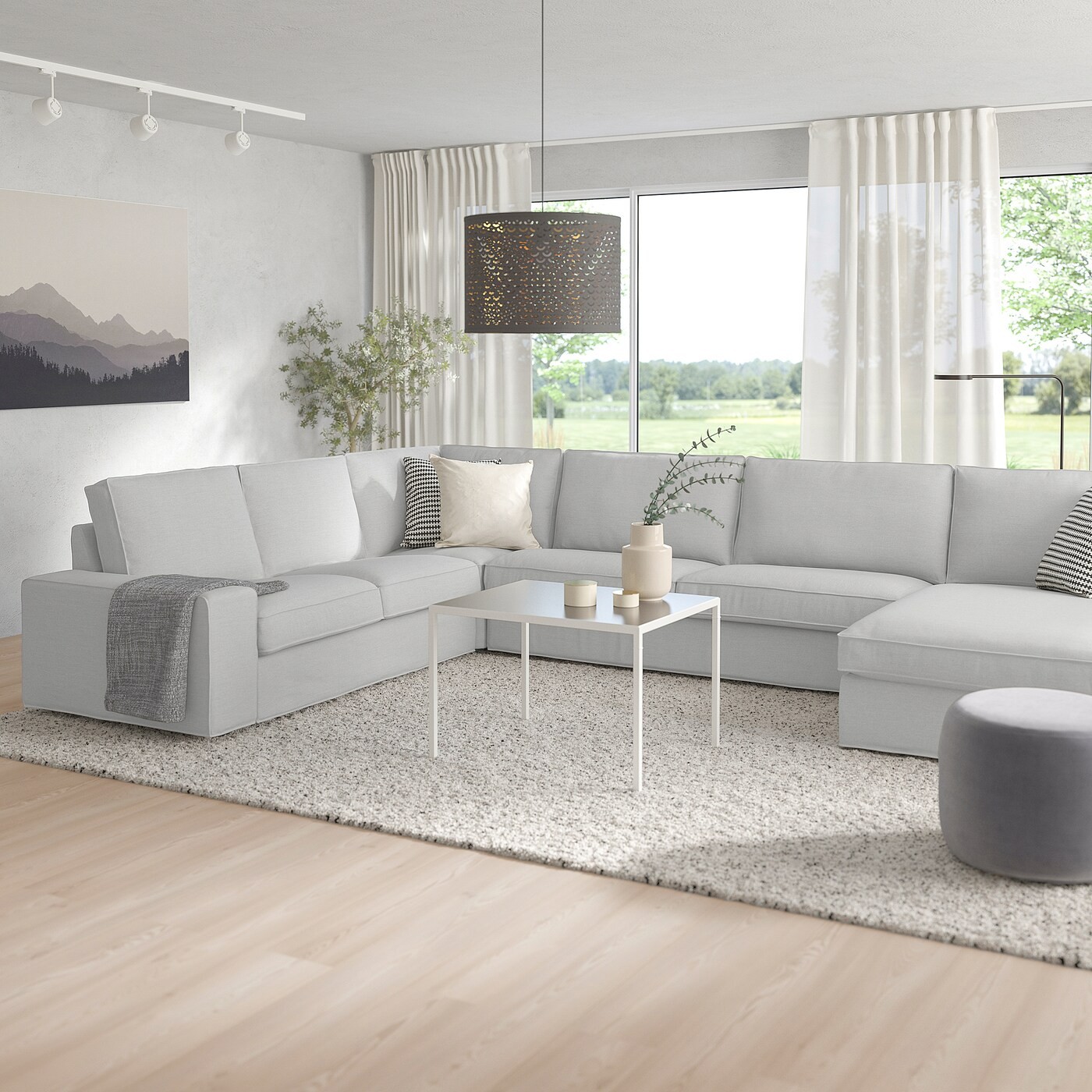 KIVIK Corner sofa, 6-seat