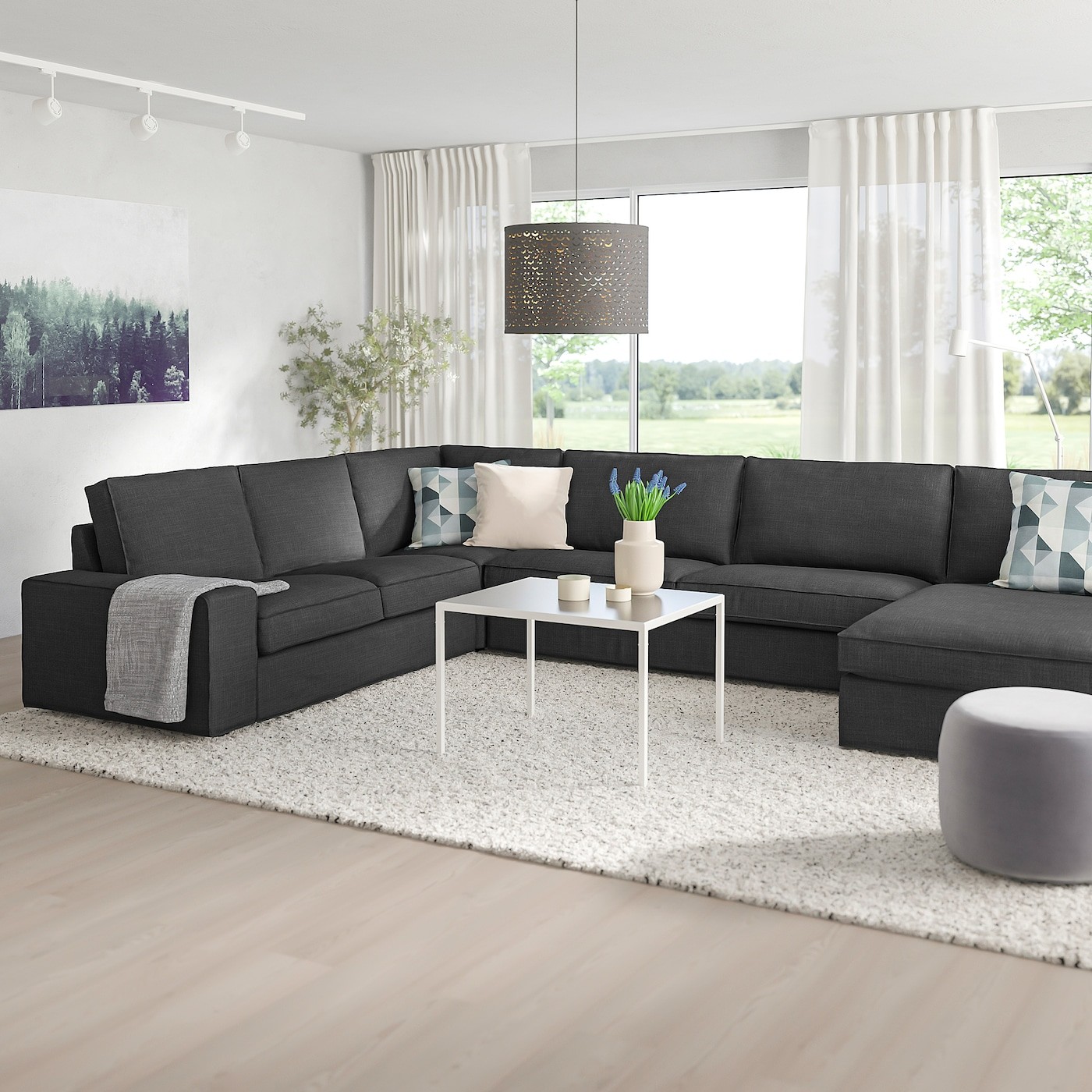 KIVIK Corner sofa, 6-seat