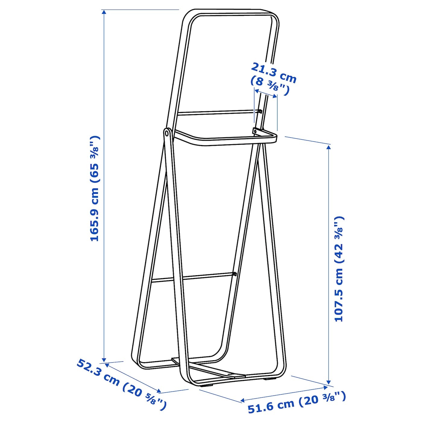 IKORNNES Standing mirror