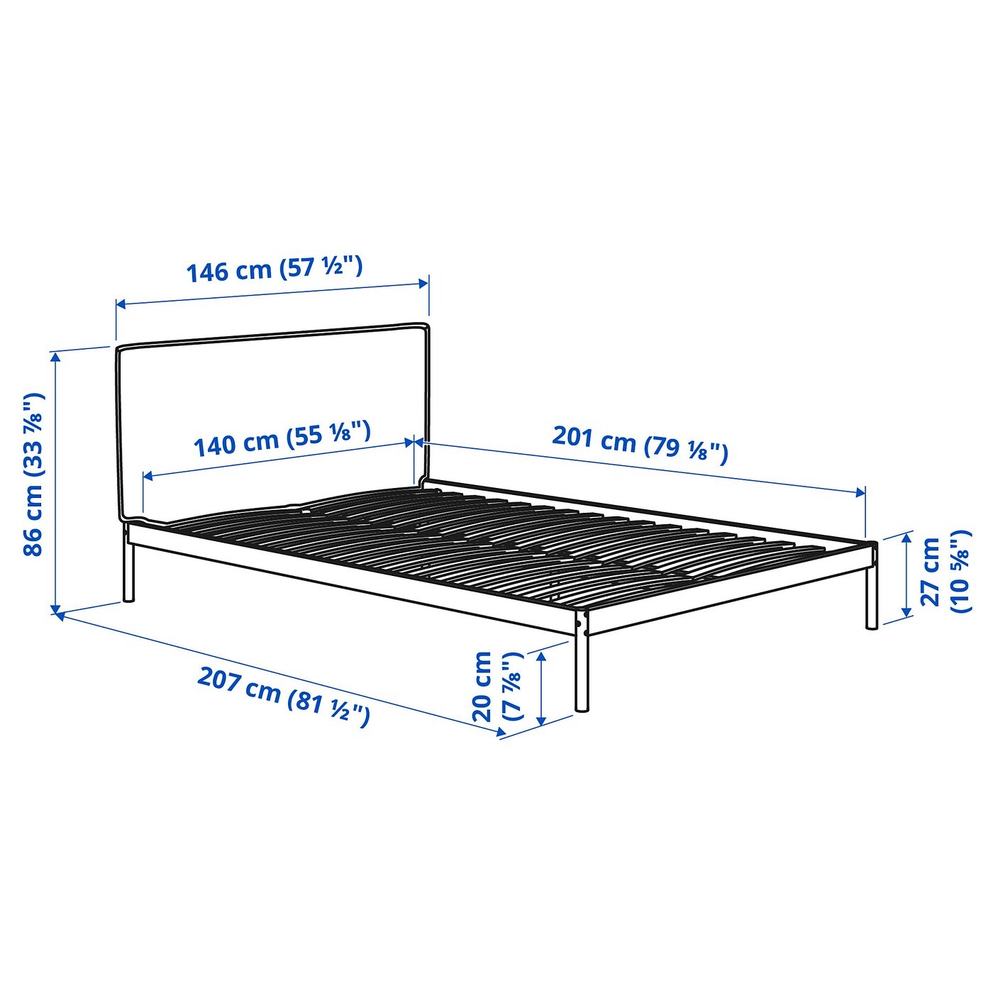 KLEPPSTAD Bed frame