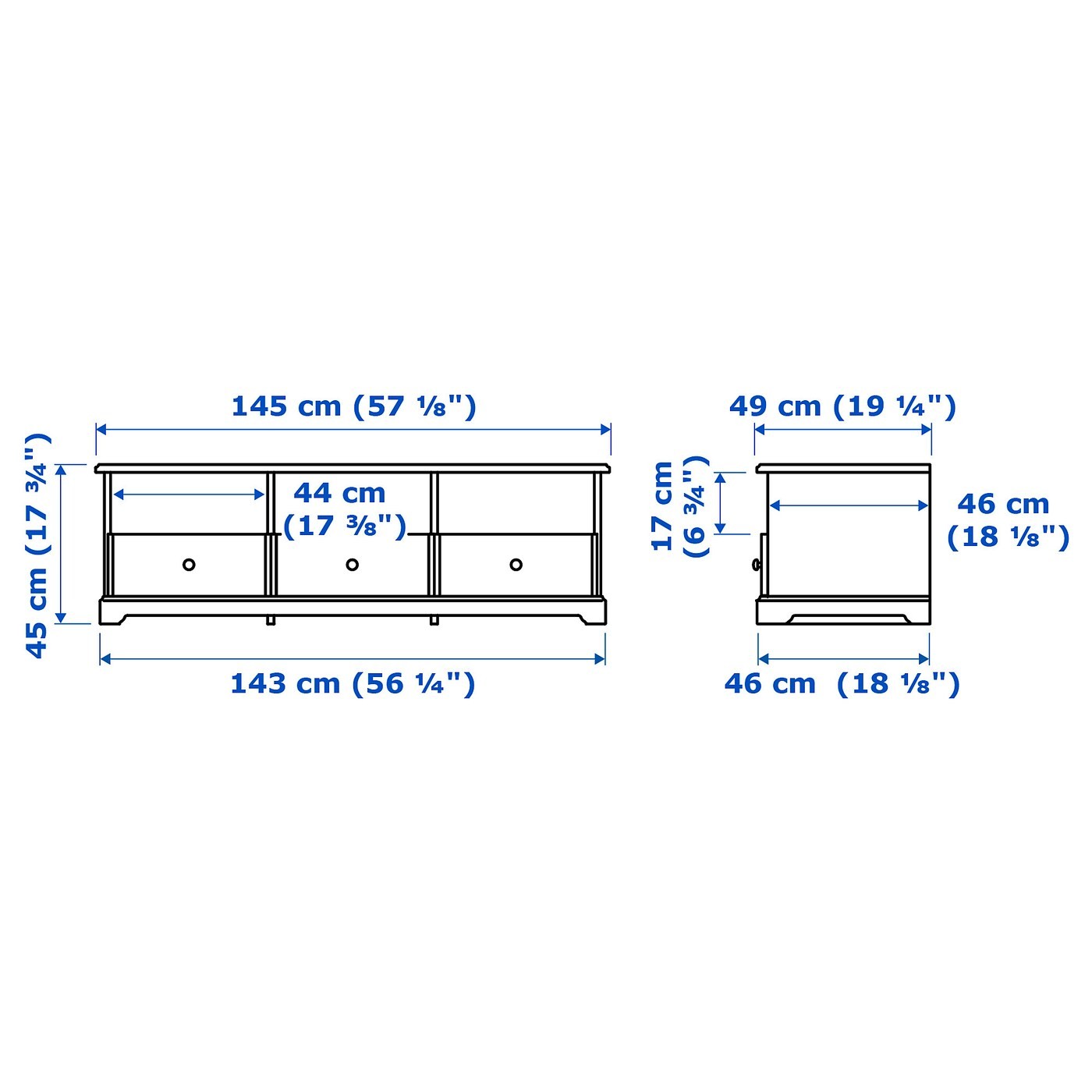 LIATORP TV bench