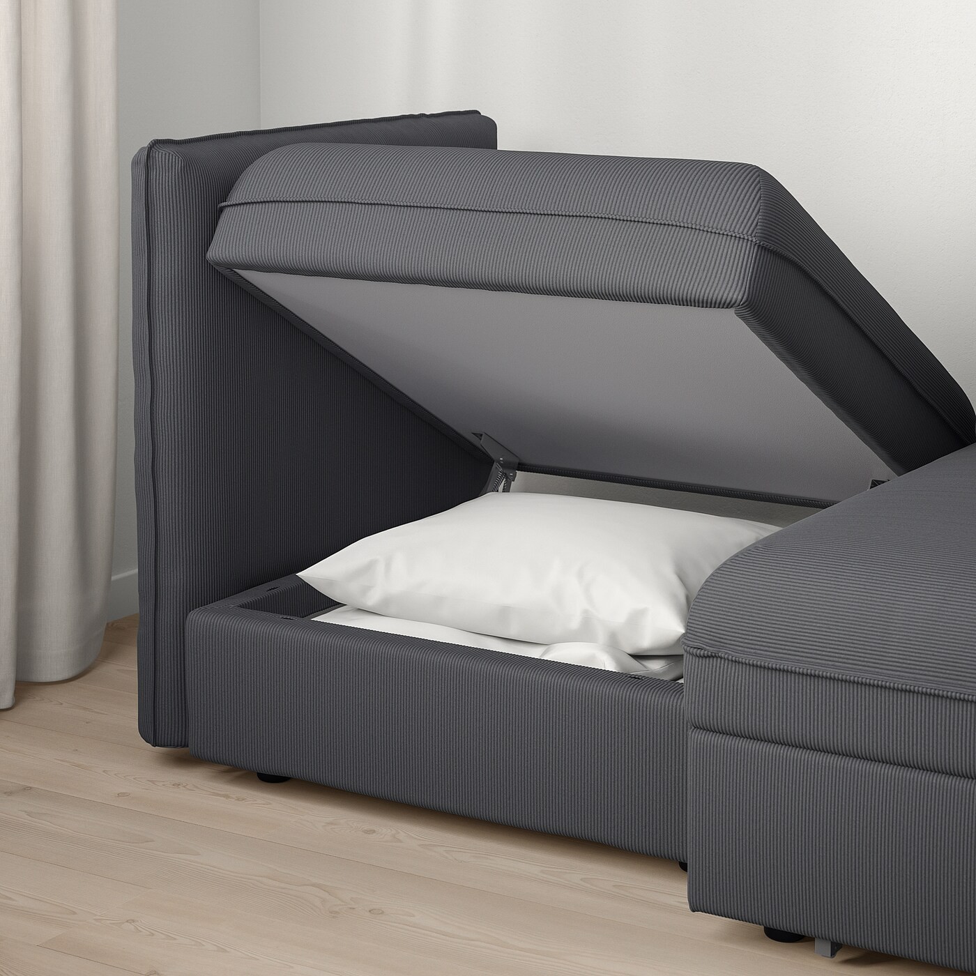 VALLENTUNA 2-seat modular sofa with sofa-bed