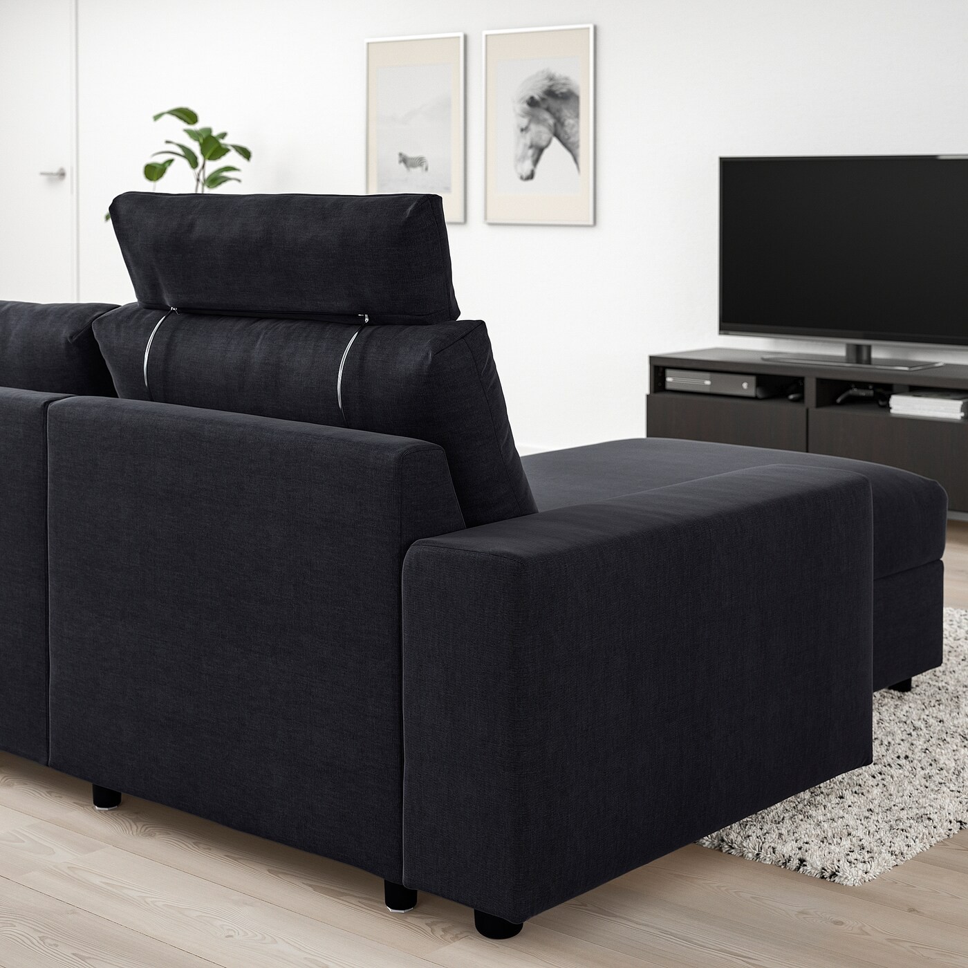 VIMLE 3-seat sofa with chaise longue