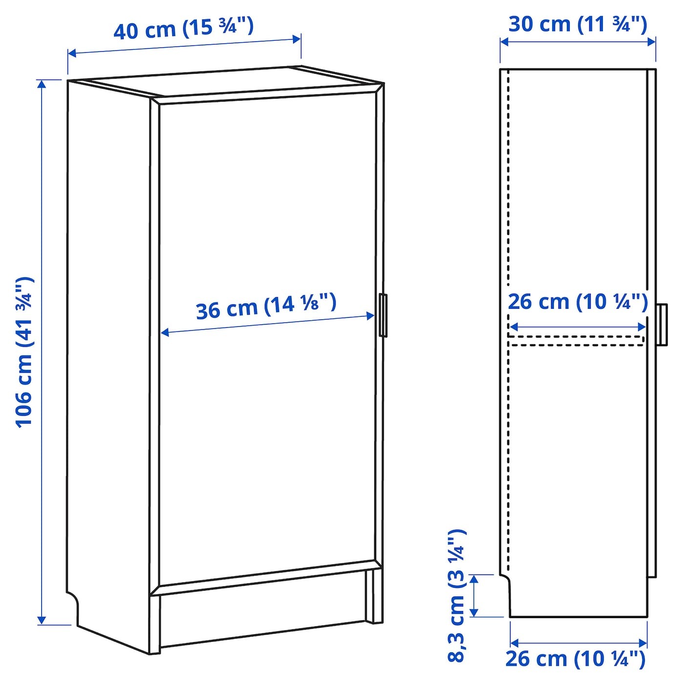 BILLY / MORLIDEN Bookcase with glass door