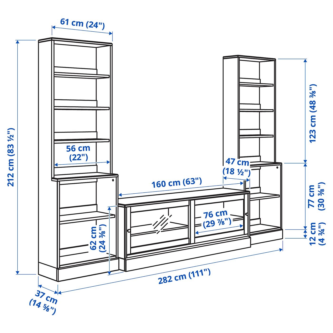 HAVSTA TV storage combination