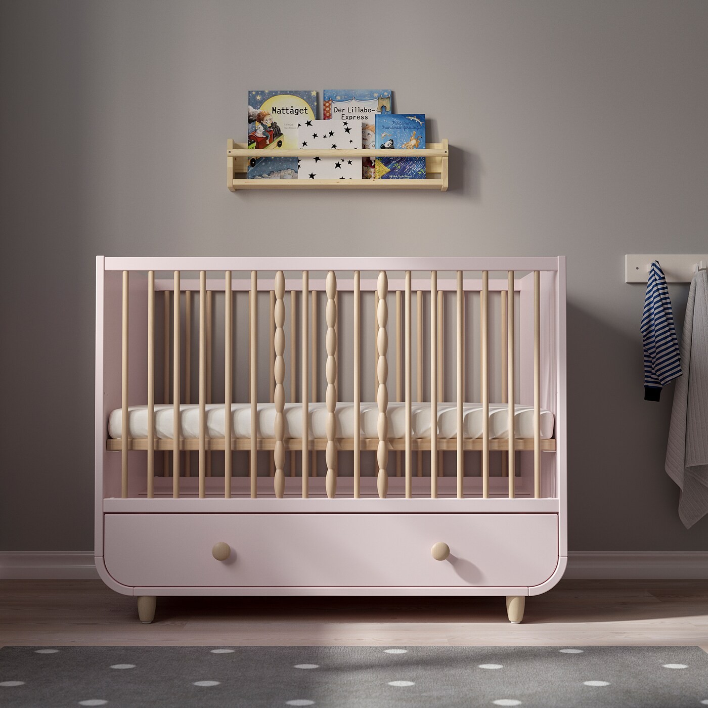 MYLLRA Cot with drawer