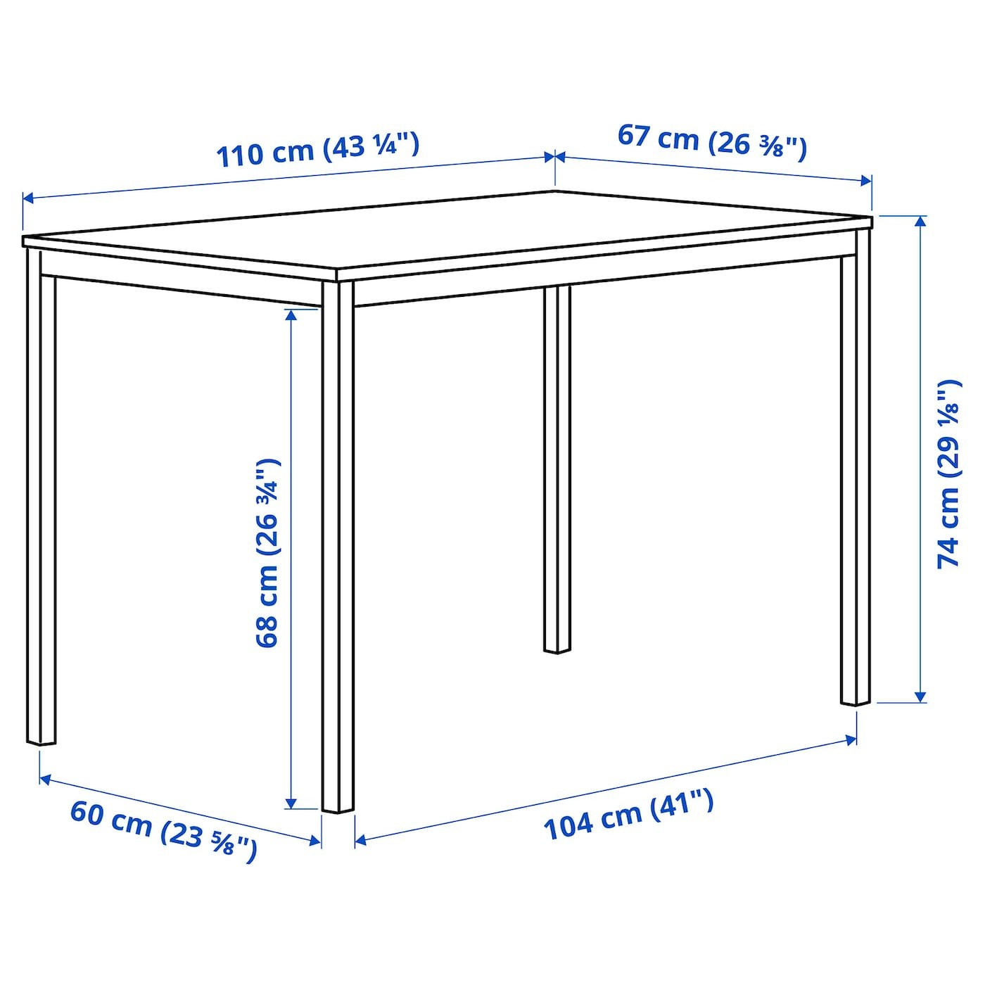 TÄRENDÖ / ADDE Table and 4 chairs