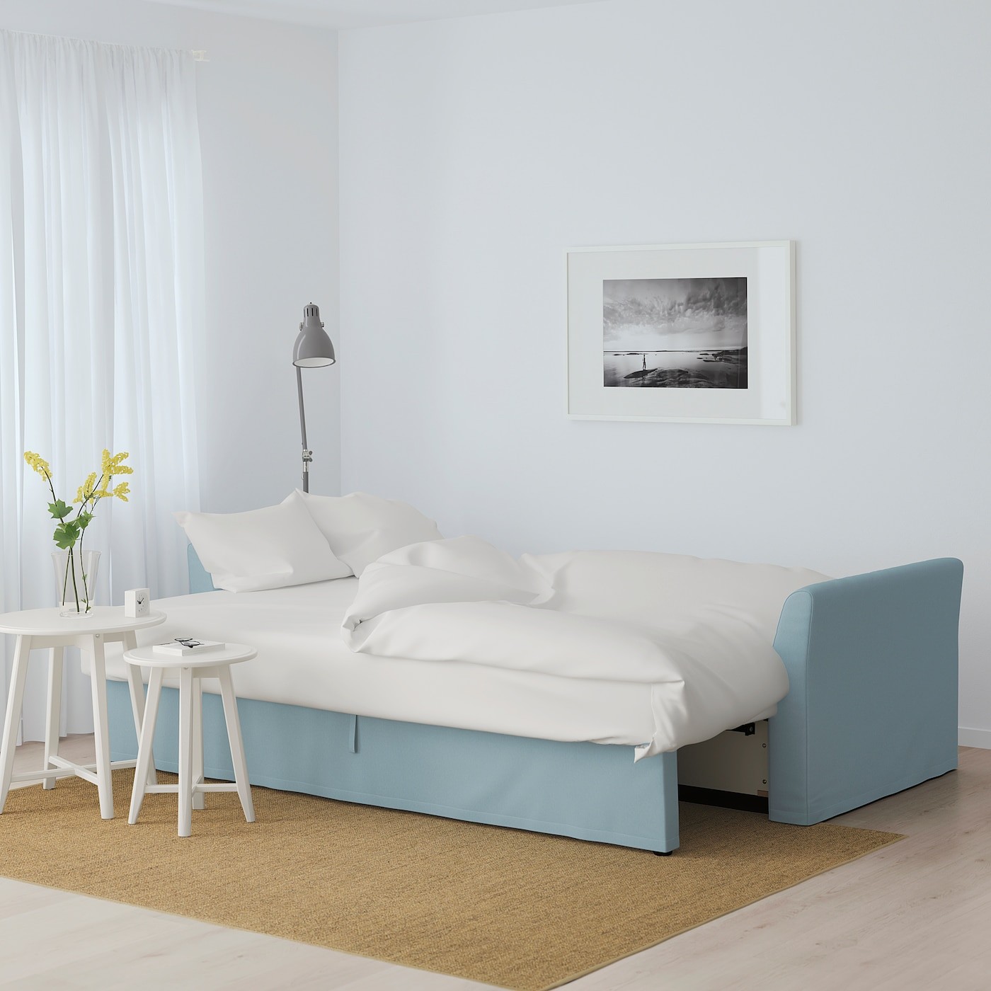 HOLMSUND Three-seat sofa-bed