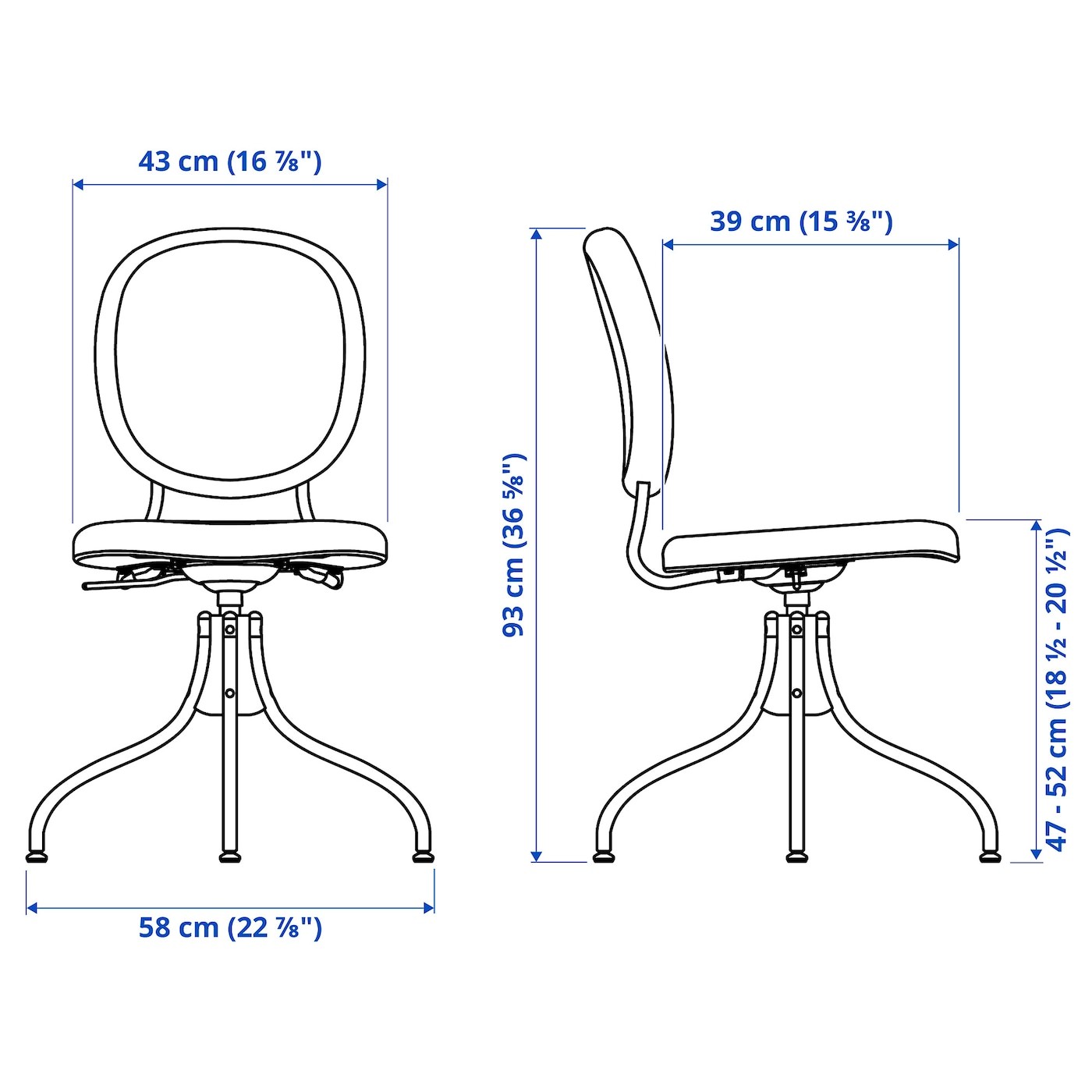 BJÖRKBERGET Swivel chair