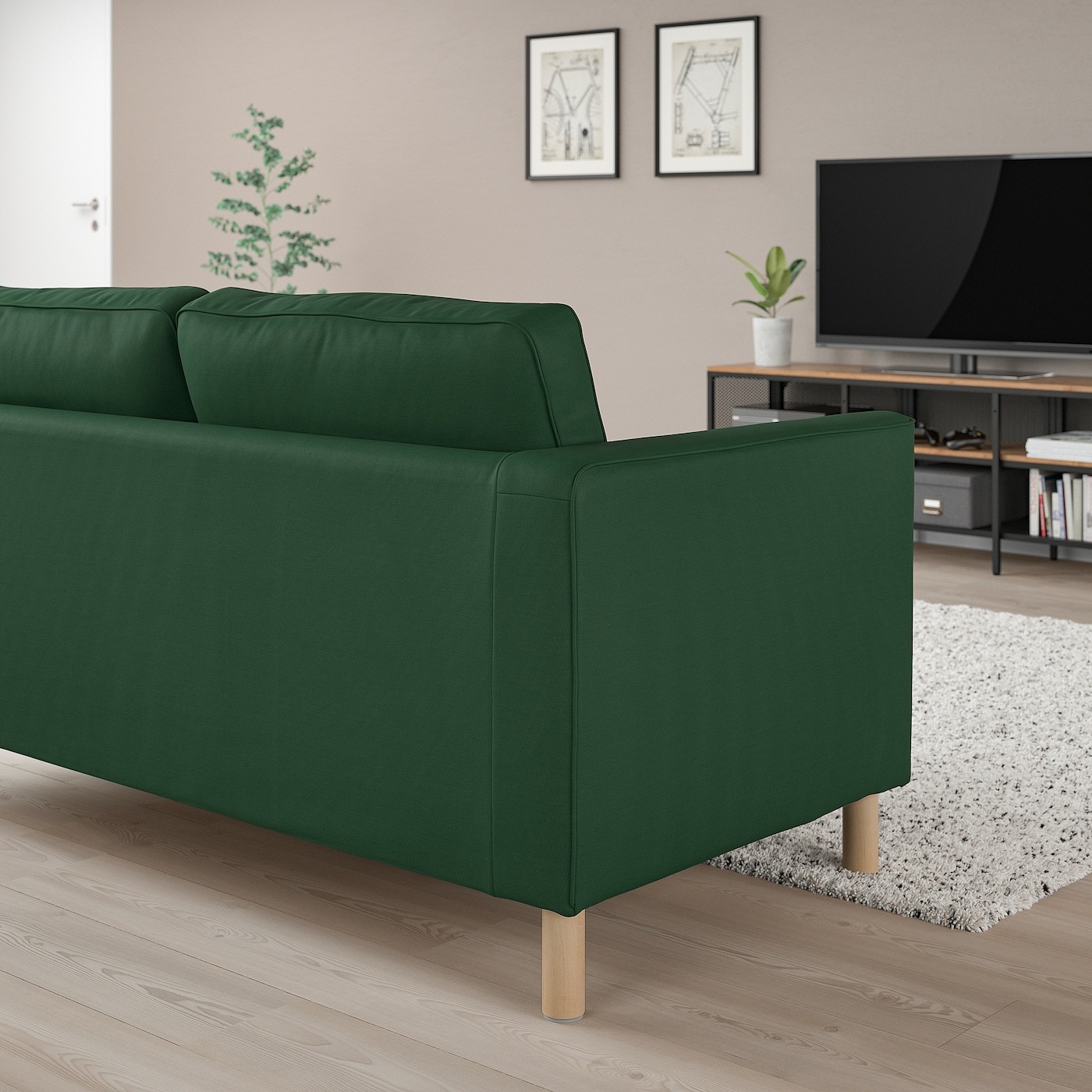 PÄRUP 3-seat sofa with chaise longue