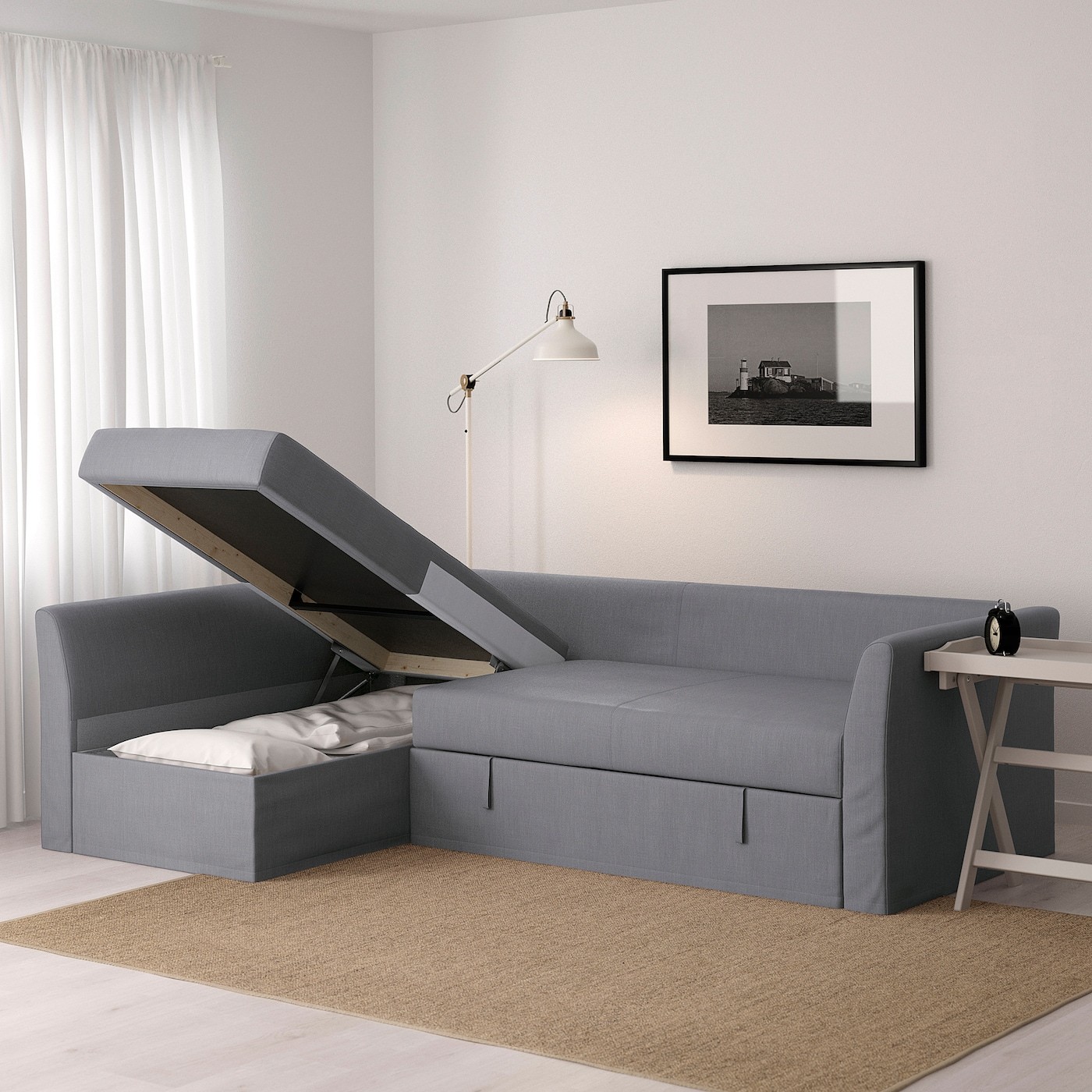 HOLMSUND Corner sofa-bed