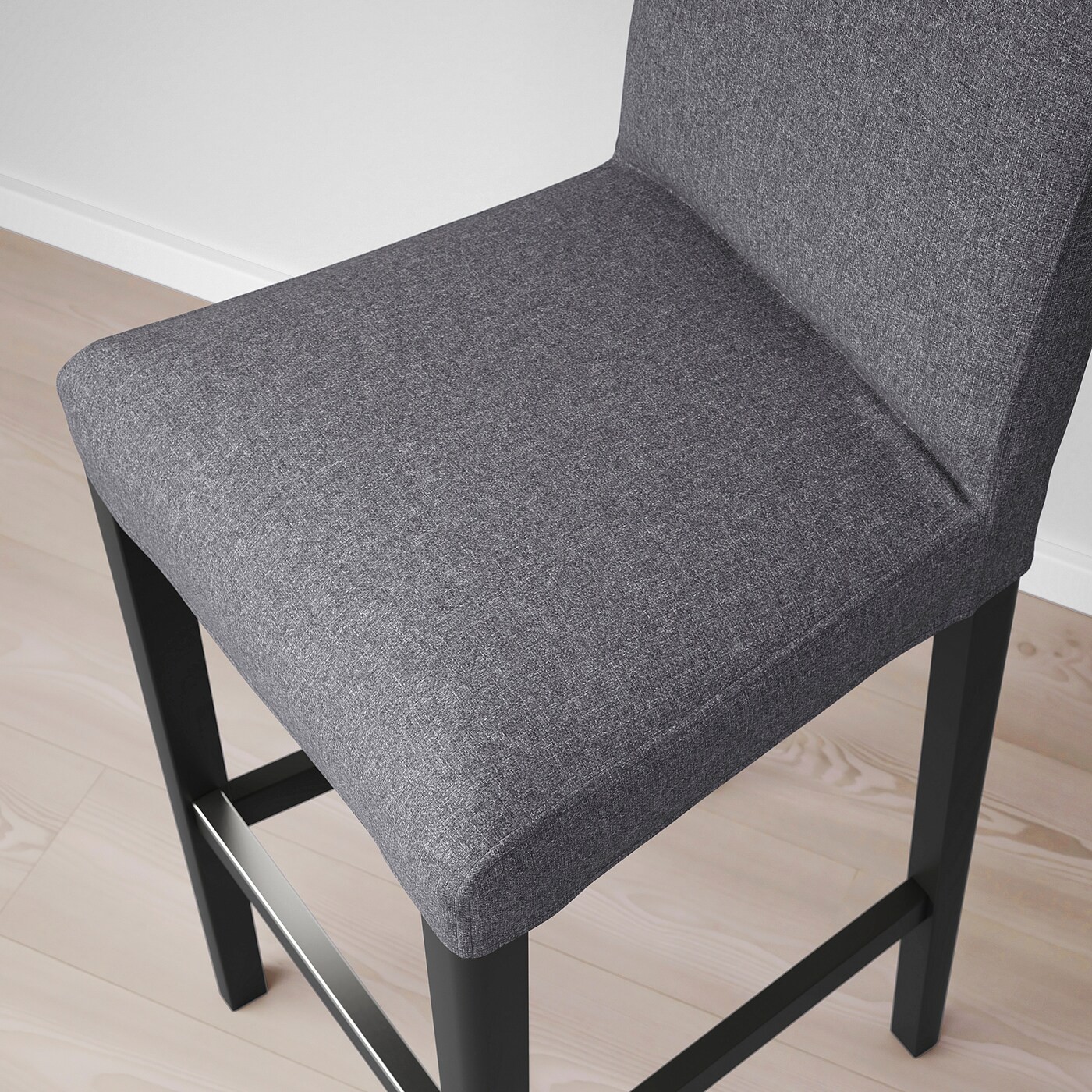 BERGMUND Bar stool with backrest