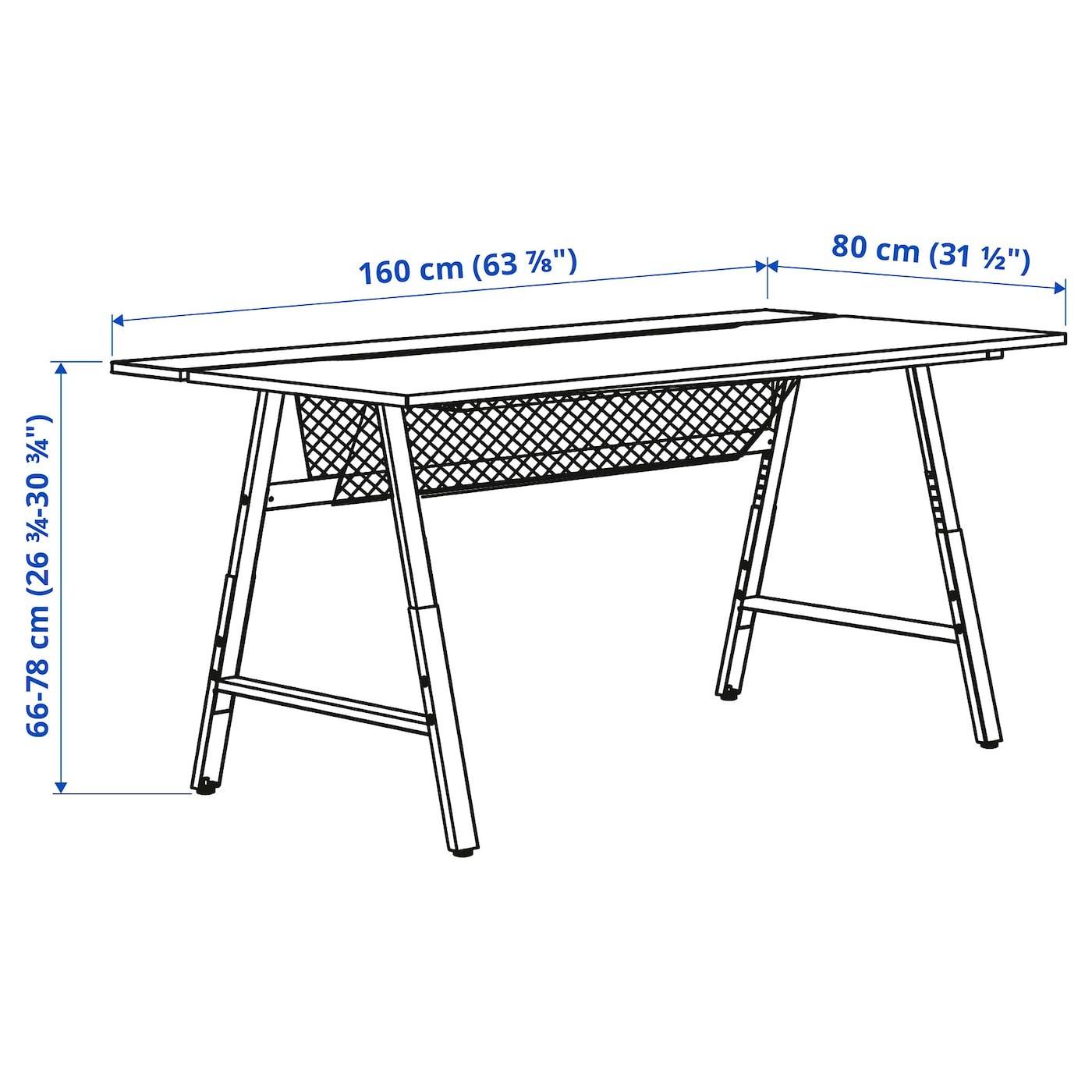 UTESPELARE Gaming desk