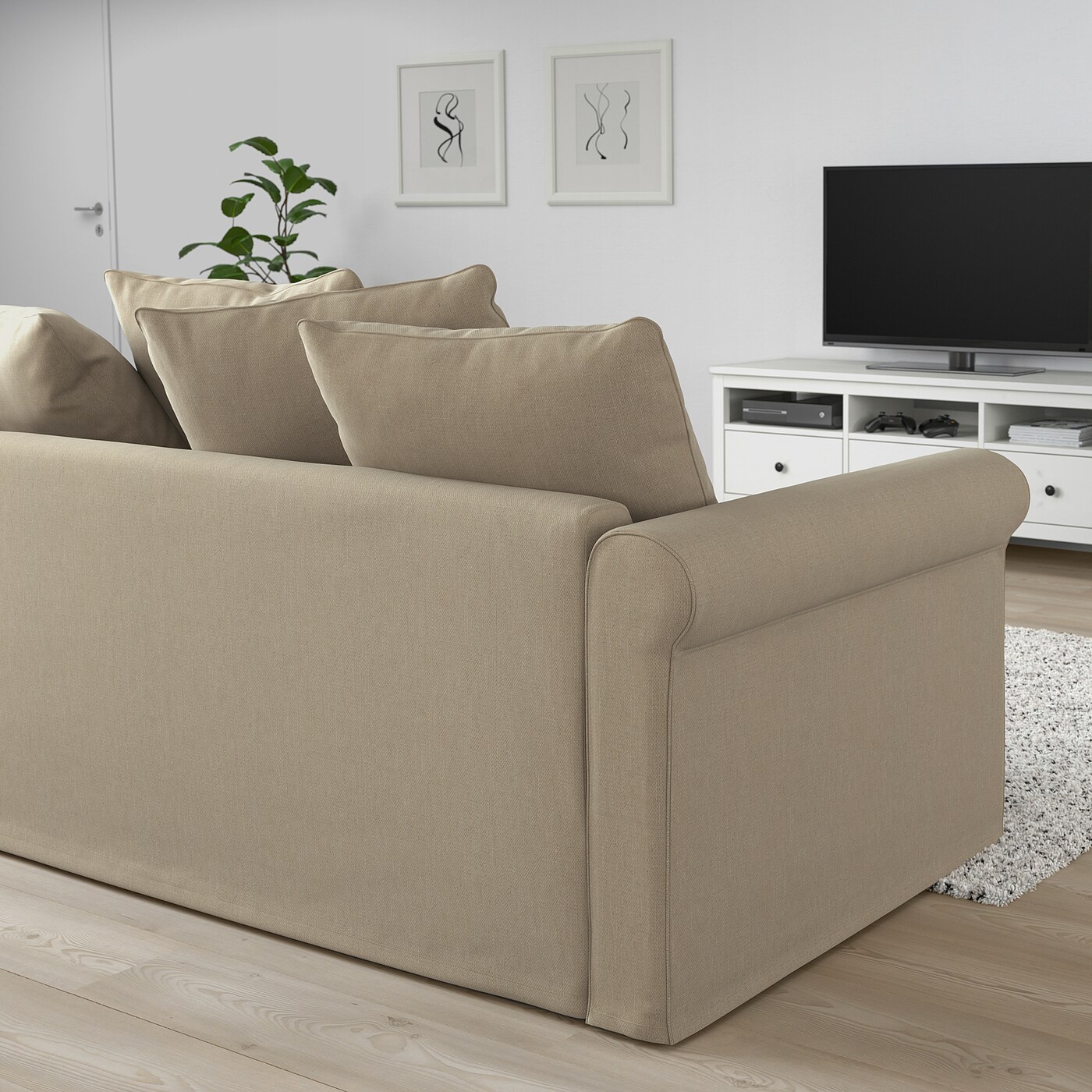 GRÖNLID 4-seat sofa with chaise longue