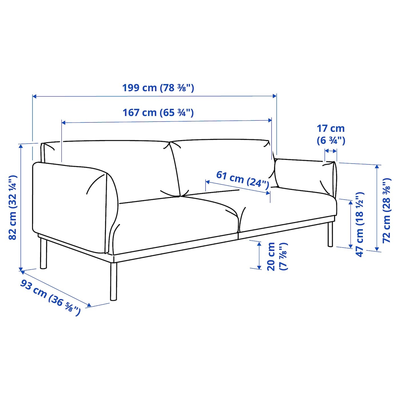 ÄPPLARYD 2-seat sofa