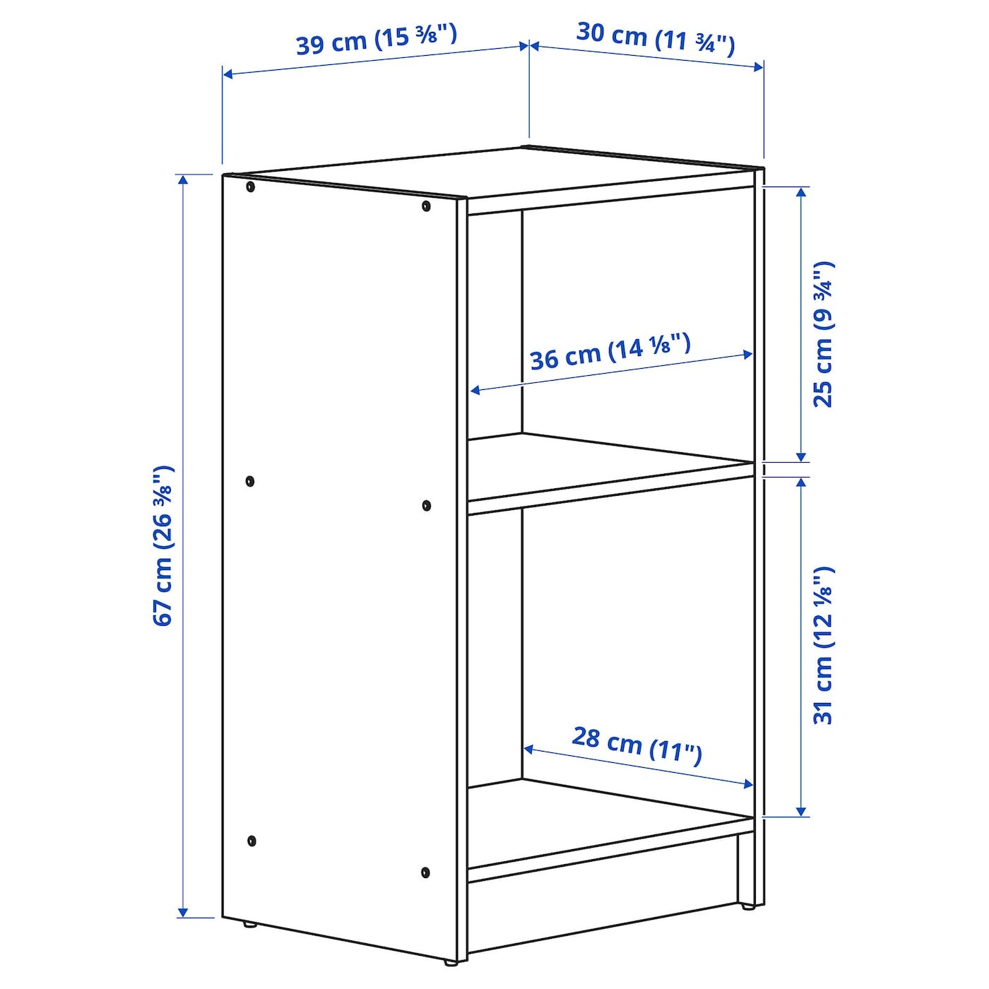 GURSKEN Bedroom furniture, set of 3