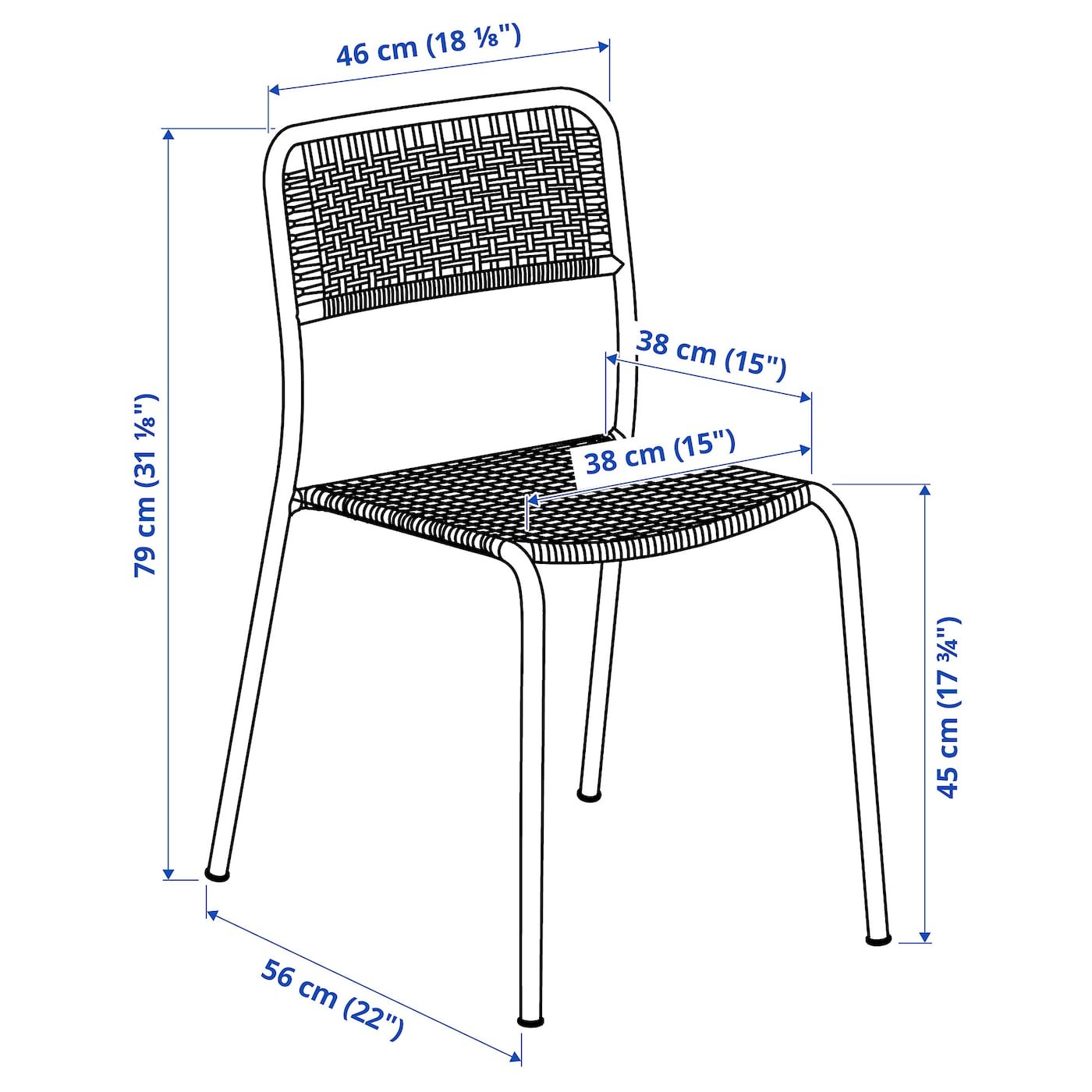 VIHOLMEN Chair, outdoor