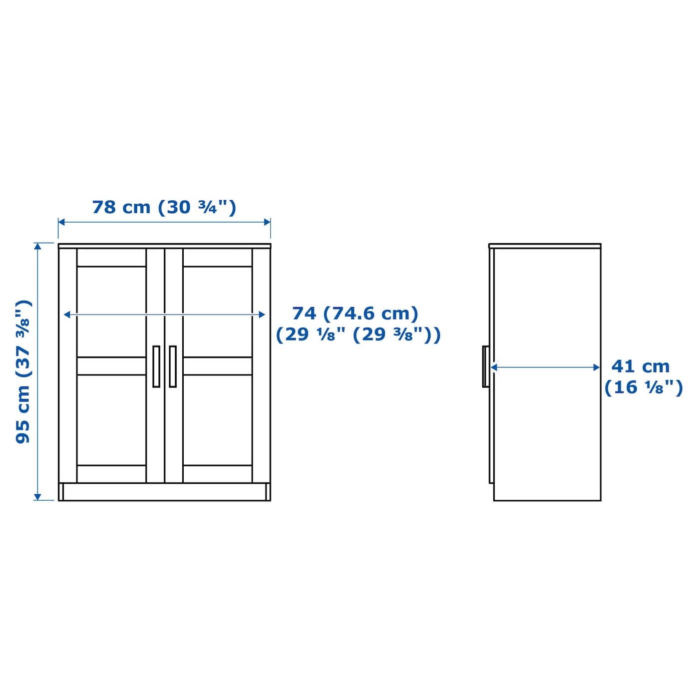 BRIMNES / BURHULT TV storage combination