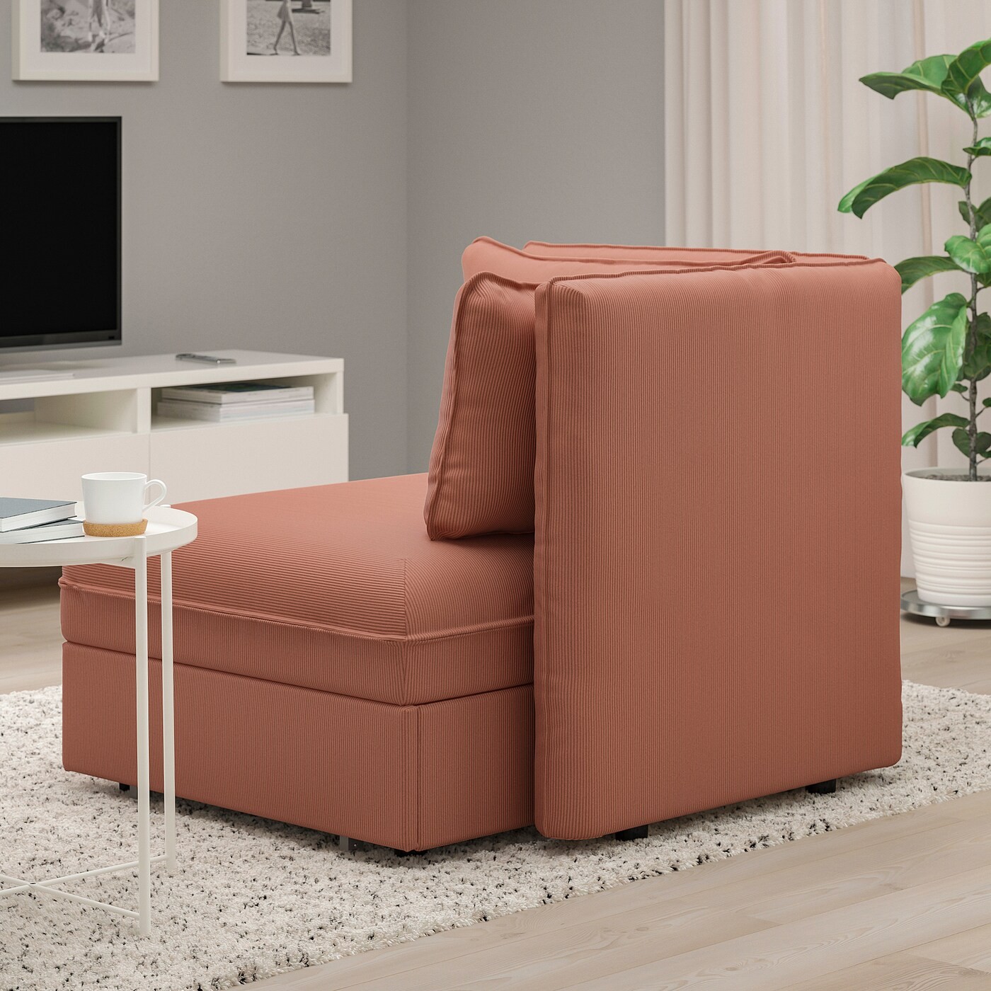 VALLENTUNA Sofa-bed module with backrests