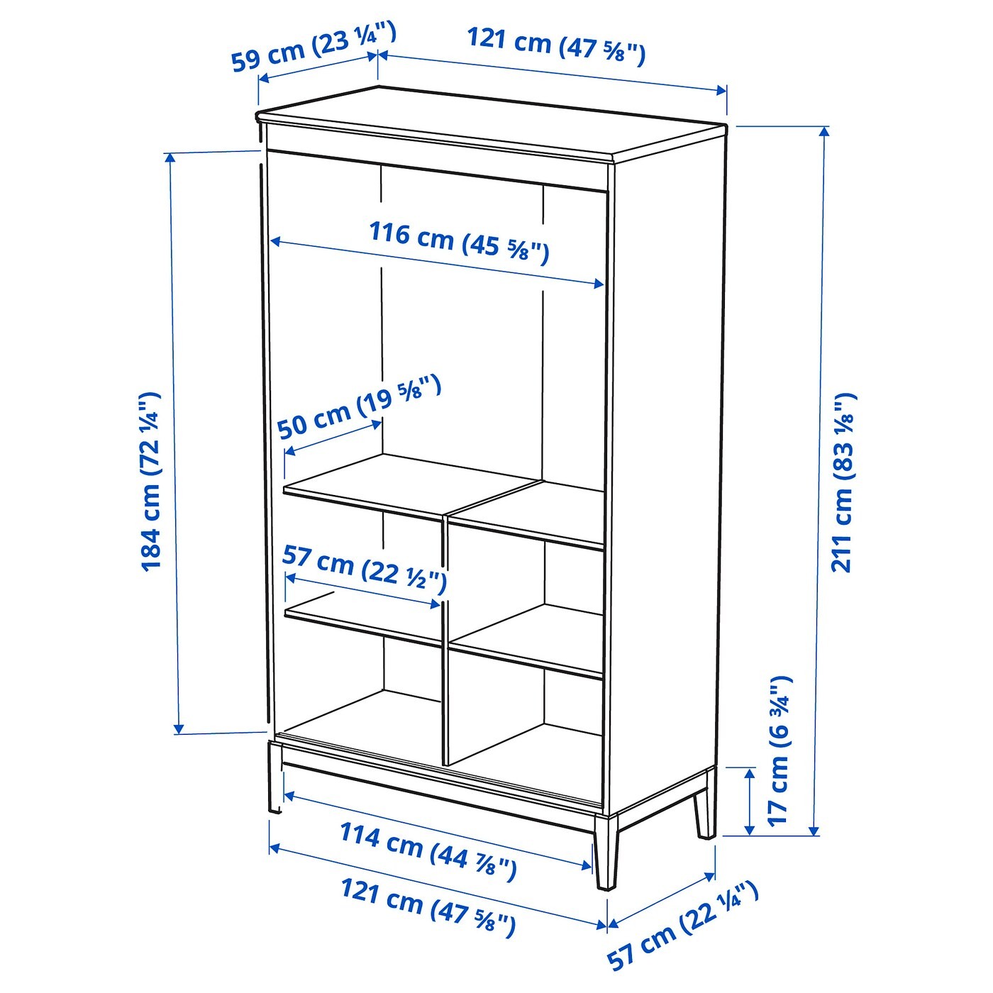 IDANÄS دولاب ملابس