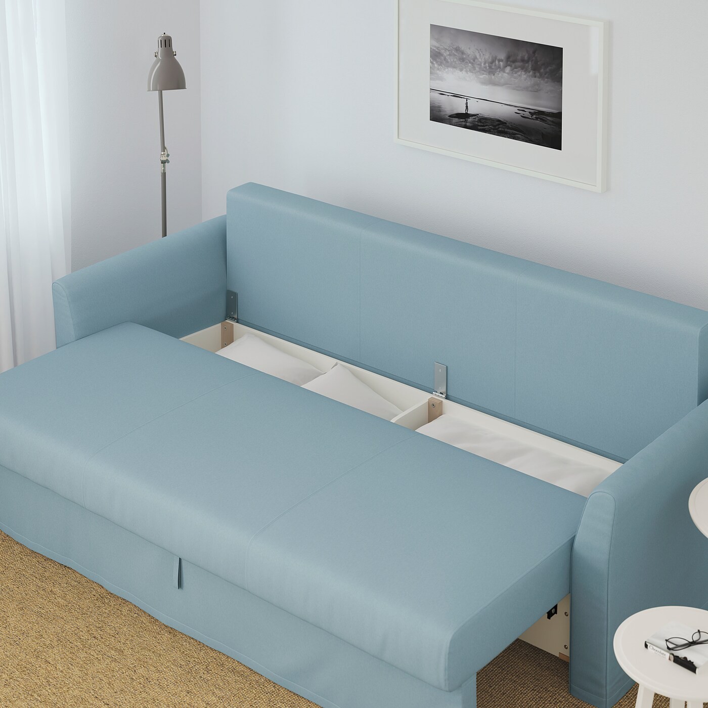 HOLMSUND Three-seat sofa-bed